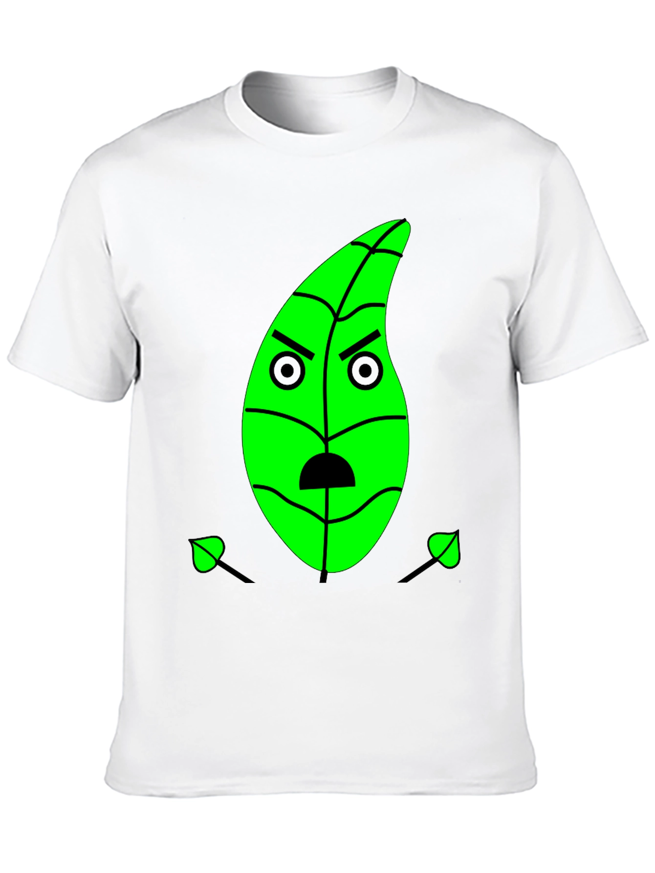 Grumpy Green Leaf Graphic Tee