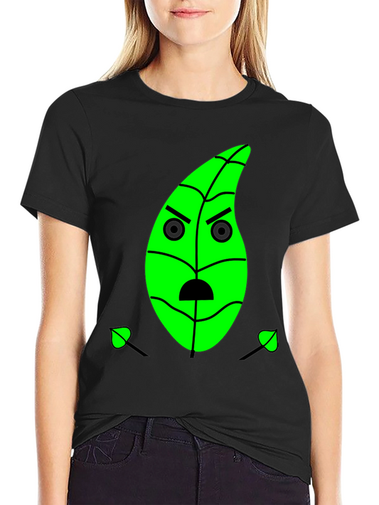 Grumpy Green Leaf Graphic Tee