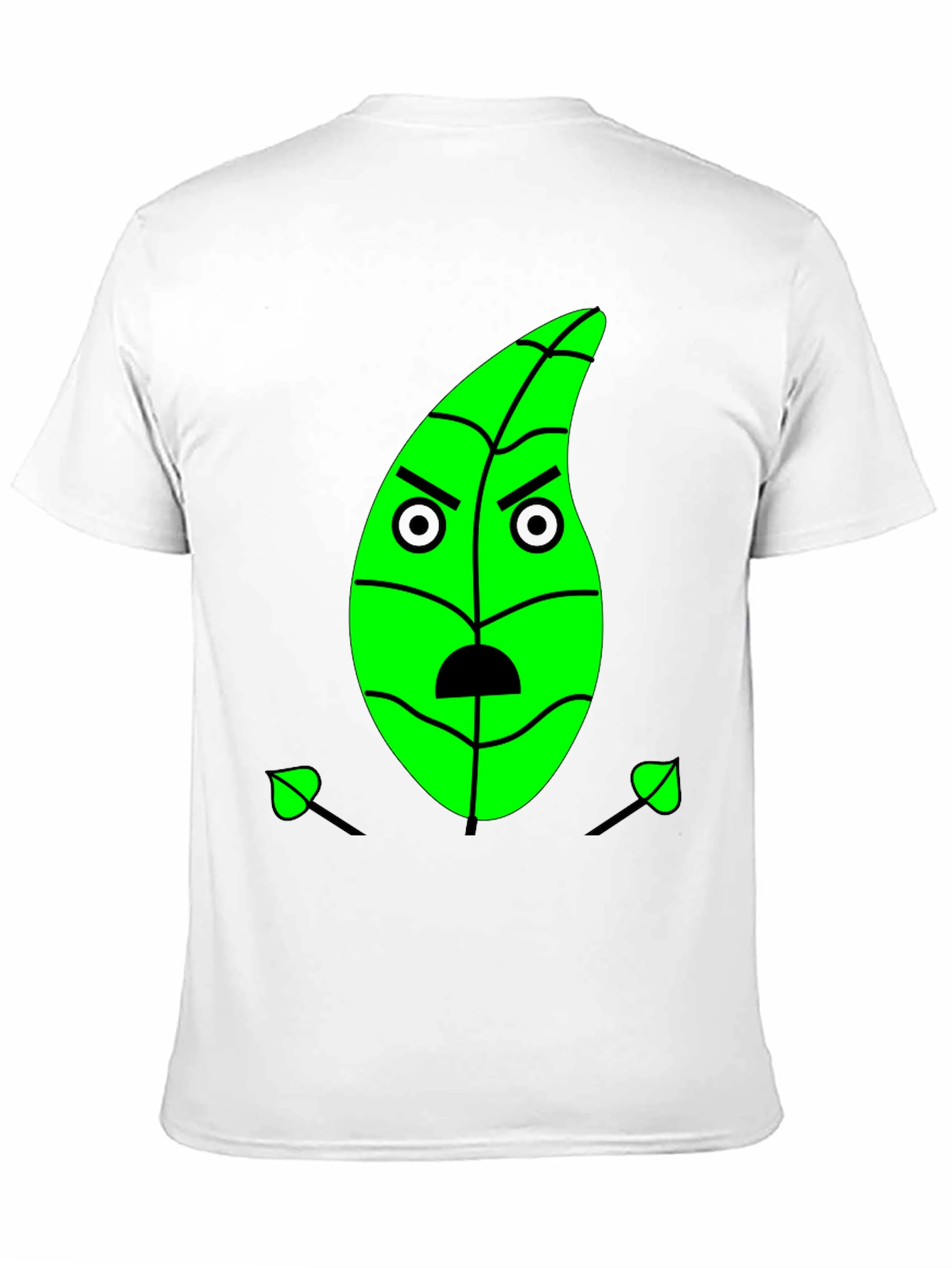 Grumpy Green Leaf Graphic Tee