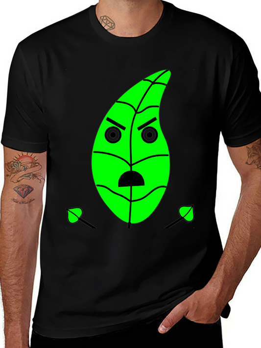 Grumpy Green Leaf Graphic Tee