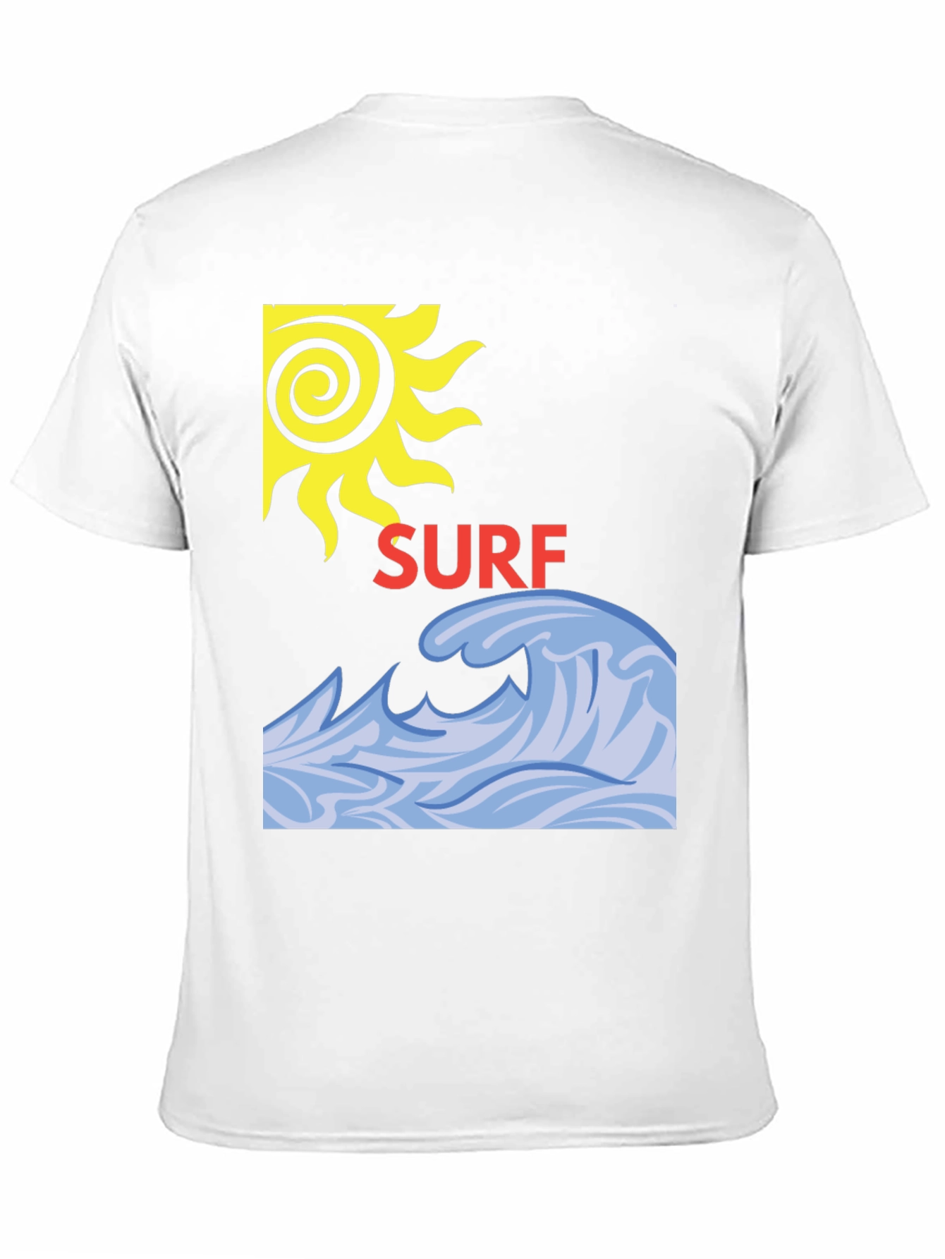 Surf Design Black T-Shirt