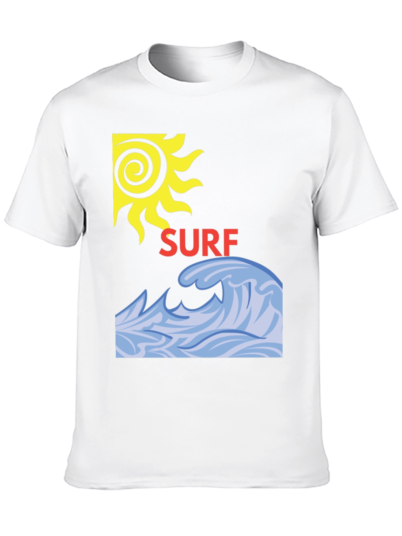 Surf Design Black T-Shirt