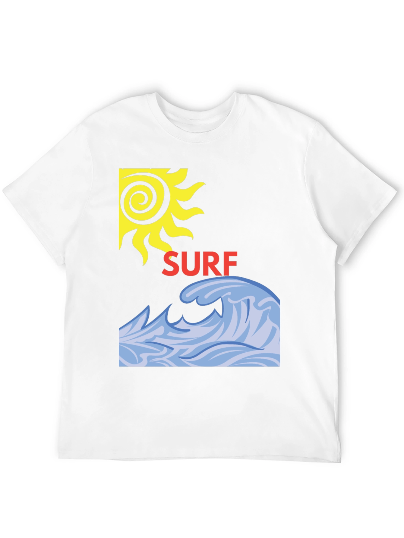 Surf Design Black T-Shirt
