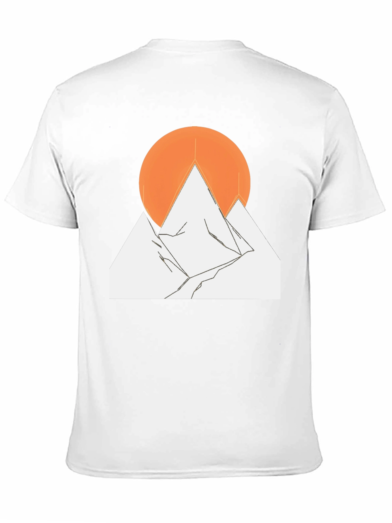 Mountain Sunset Graphic Tee - Black Cotton Blend