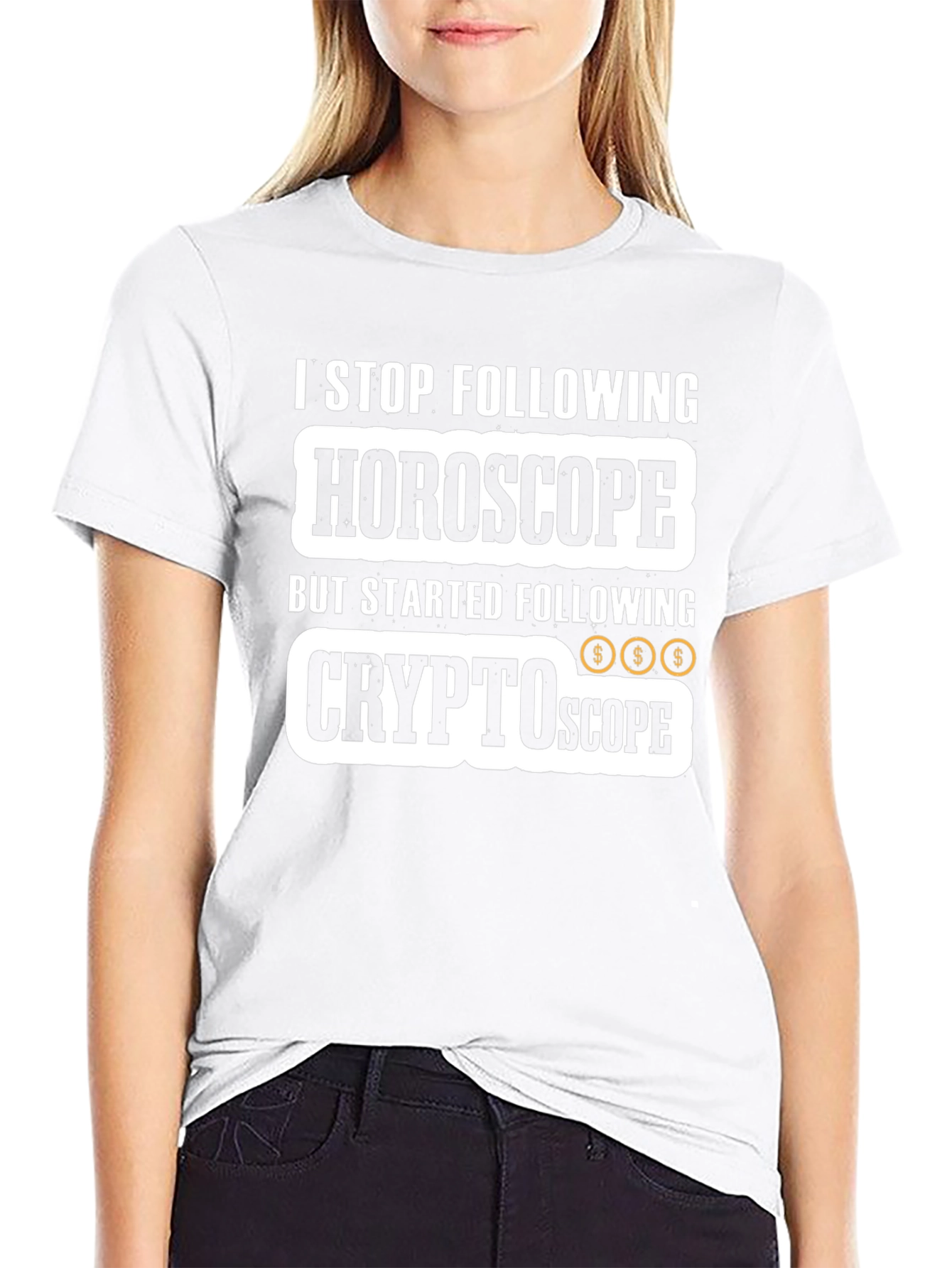 Crypto Horoscope T-Shirt - Stop Following Start Earning