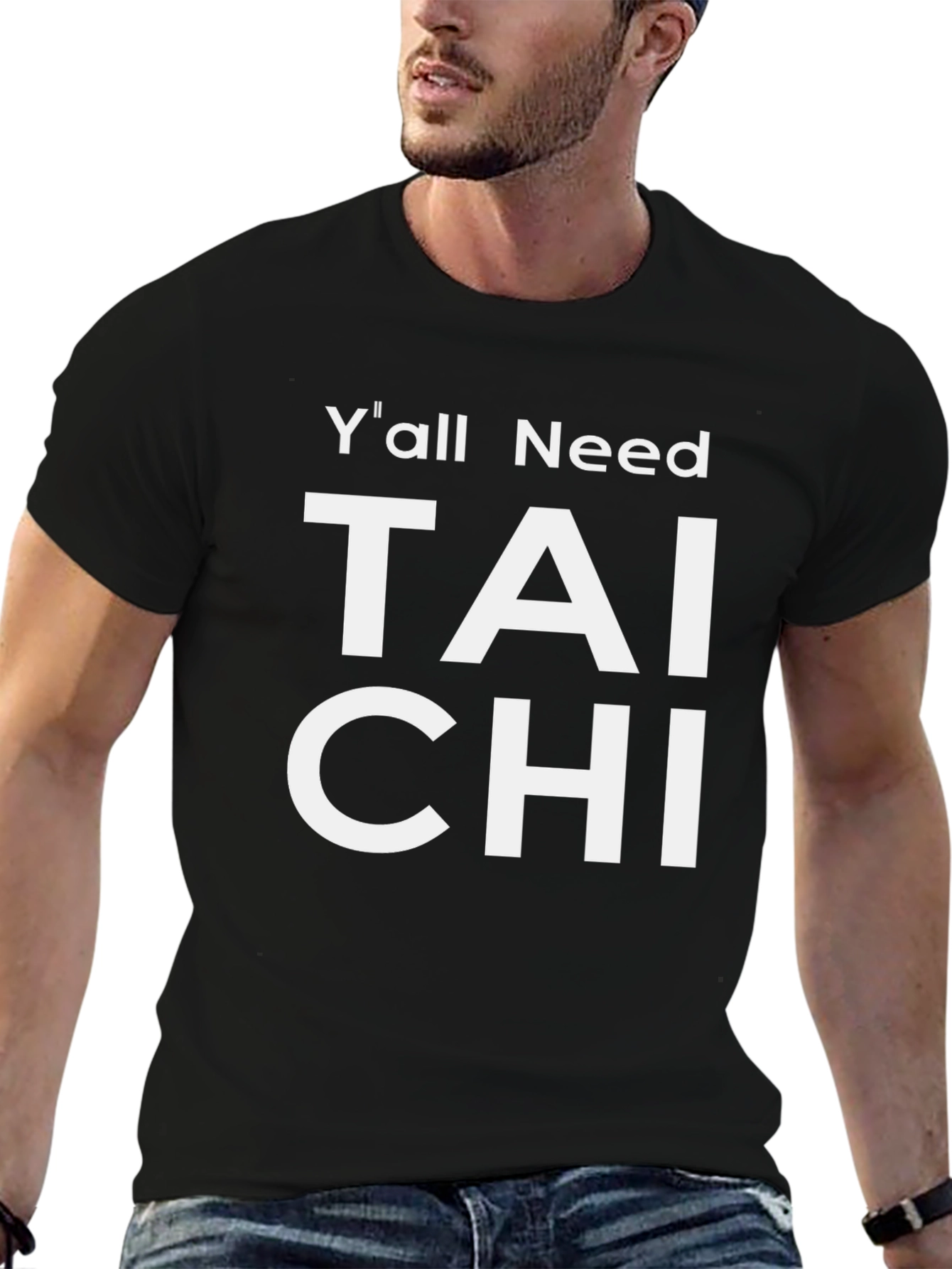 Yall Need Tai Chi Graphic Tee - Black