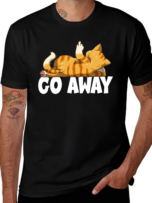 Go Away Cat T-Shirt - Funny Rude Kitten Tee