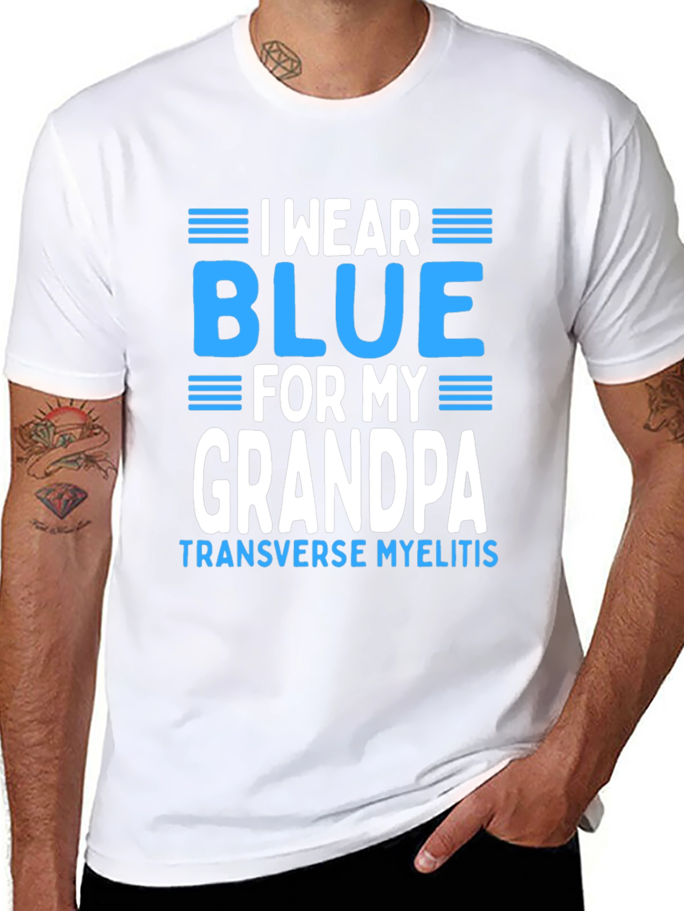 I Wear Blue for My Grandpa T-Shirt
