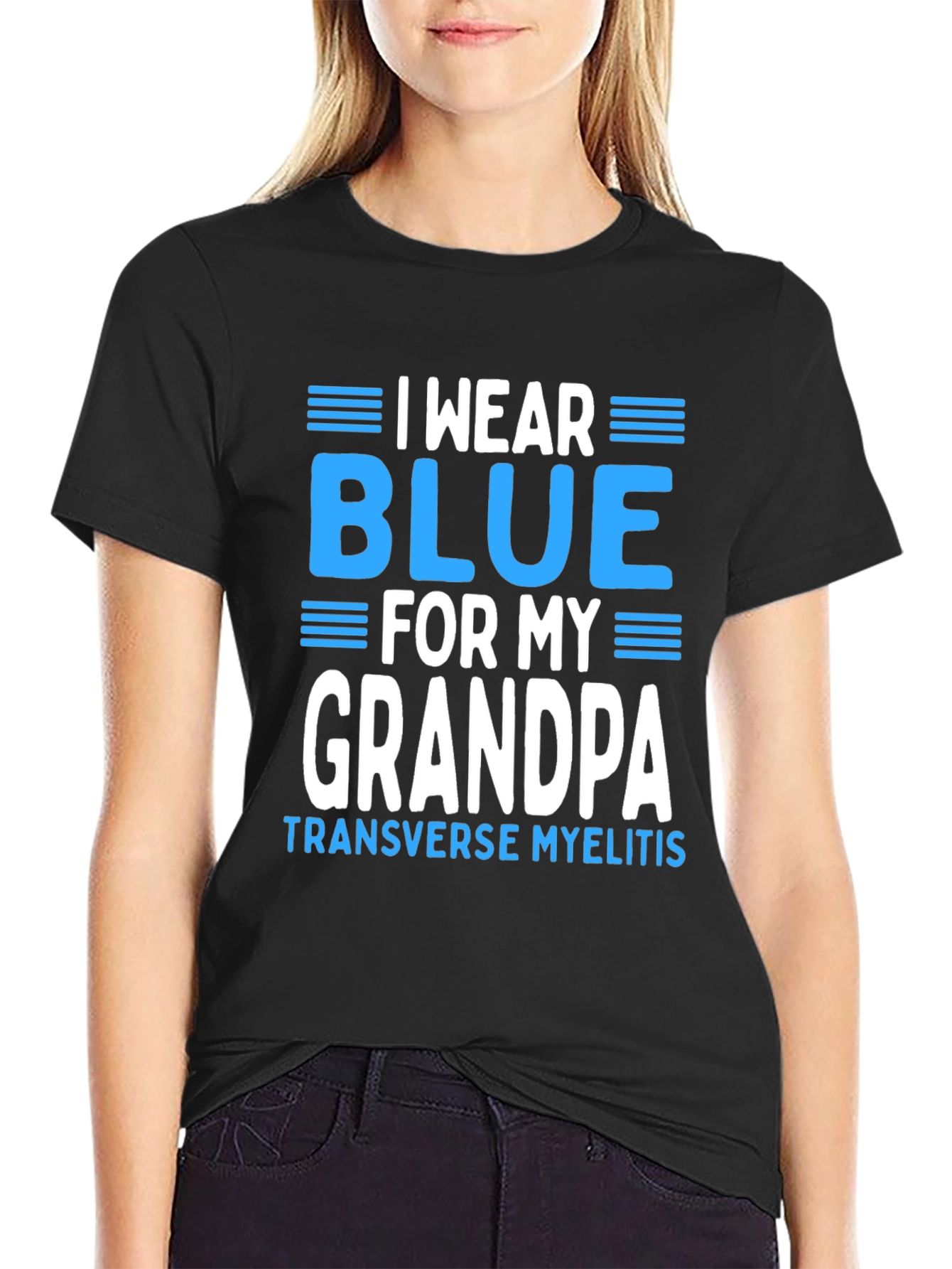 I Wear Blue for My Grandpa T-Shirt