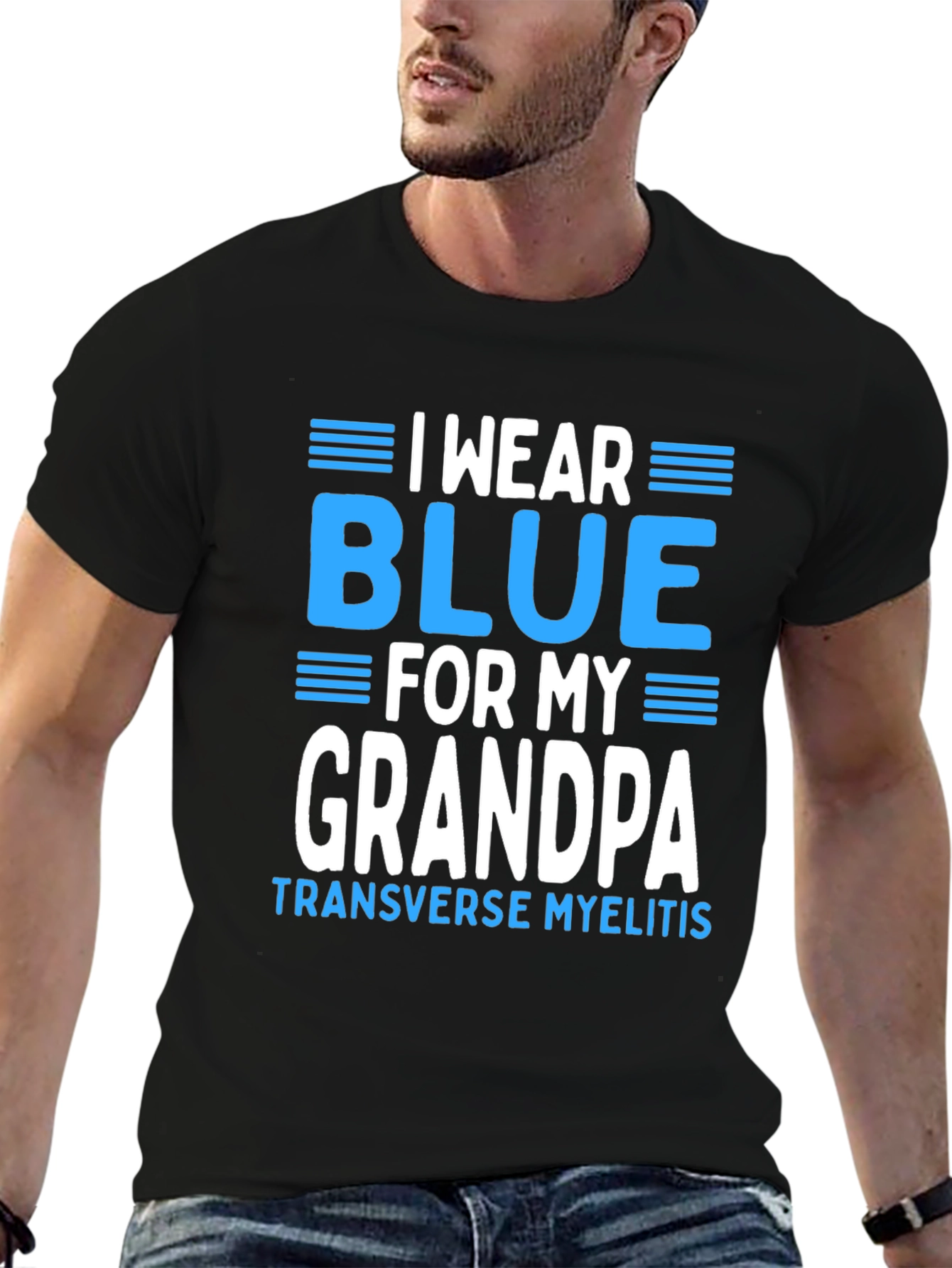 I Wear Blue for My Grandpa T-Shirt