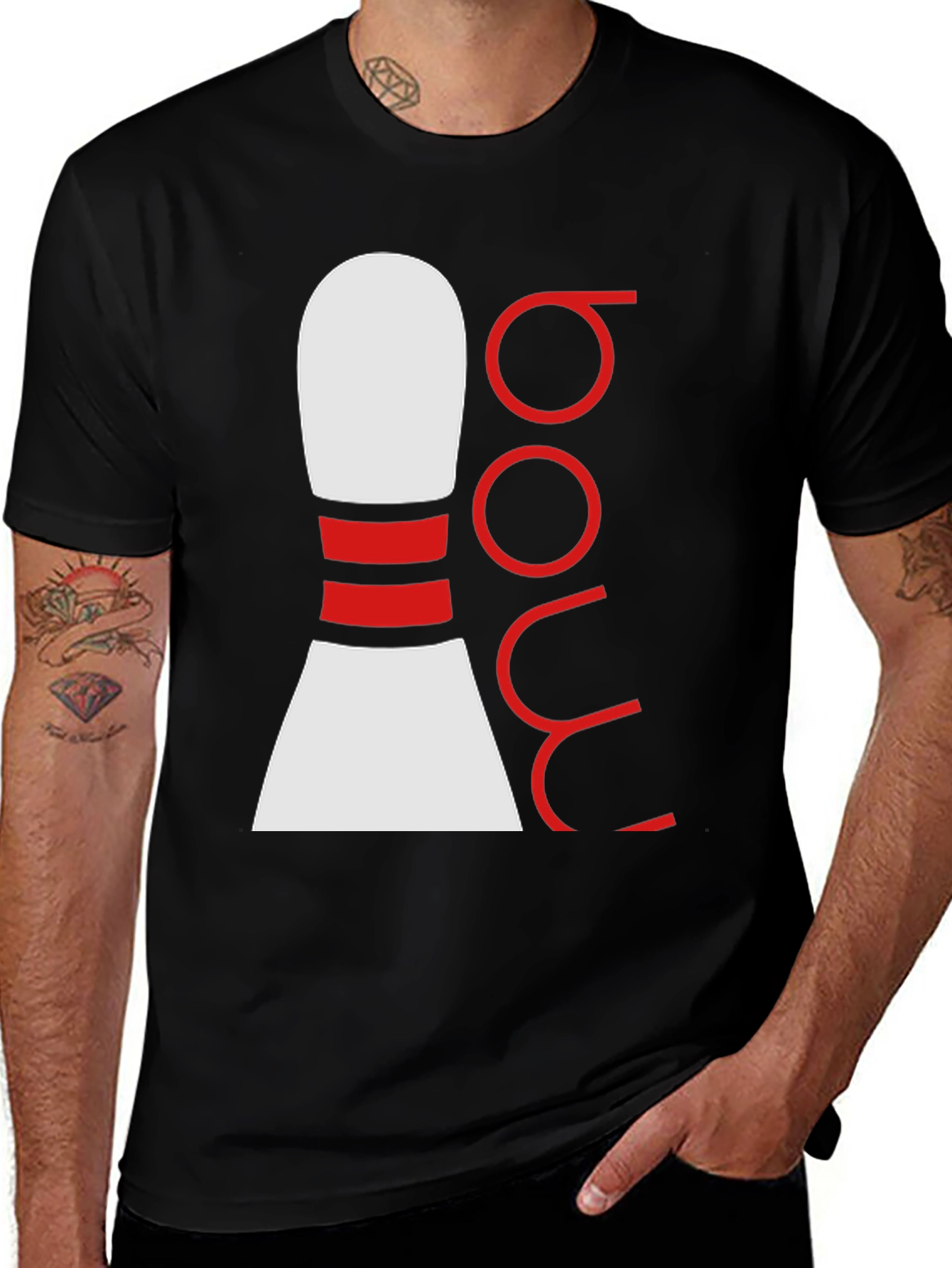 Bowling Boy Black T-Shirt