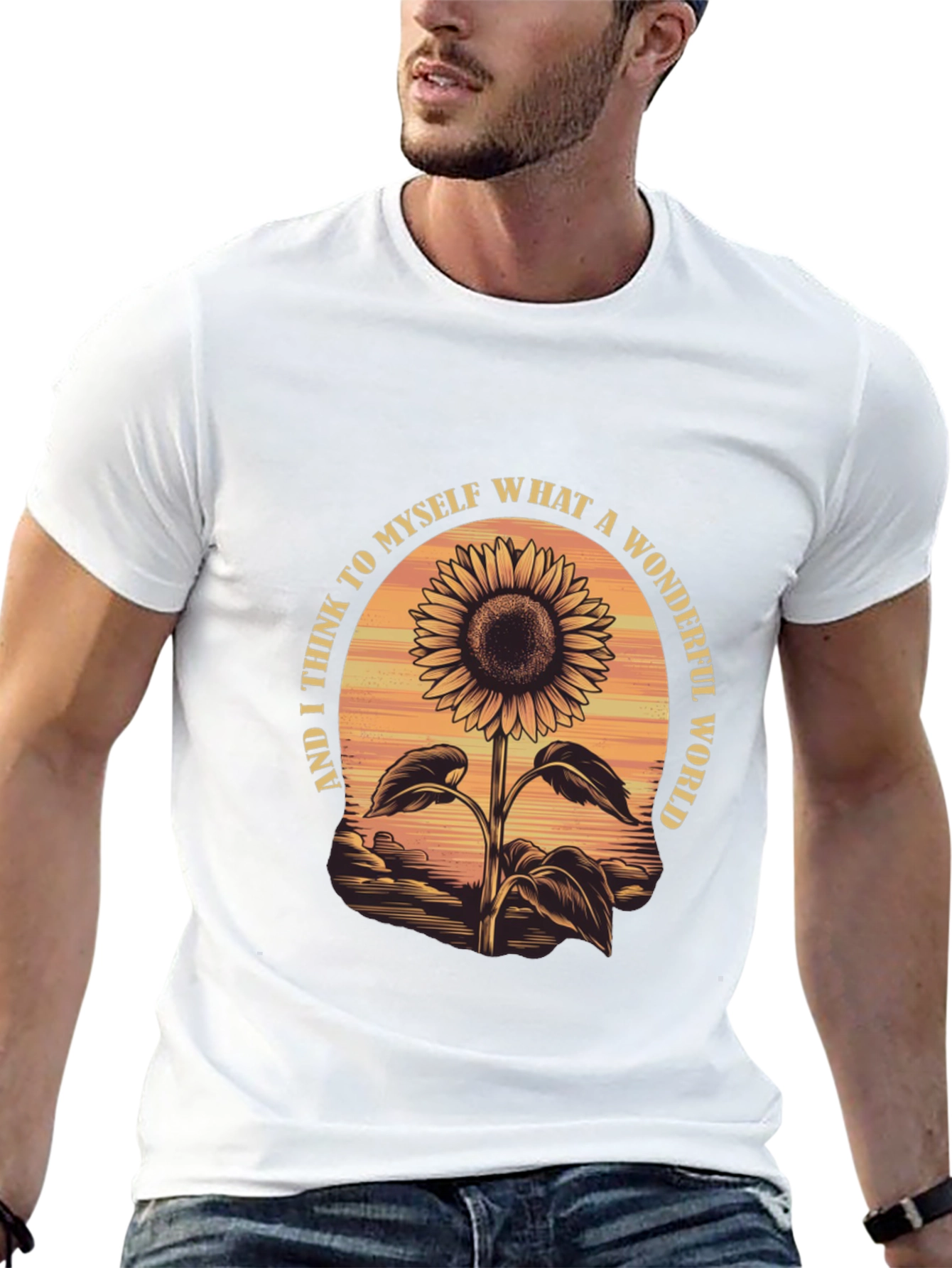 Sunflower Wonderful World Graphic Tee