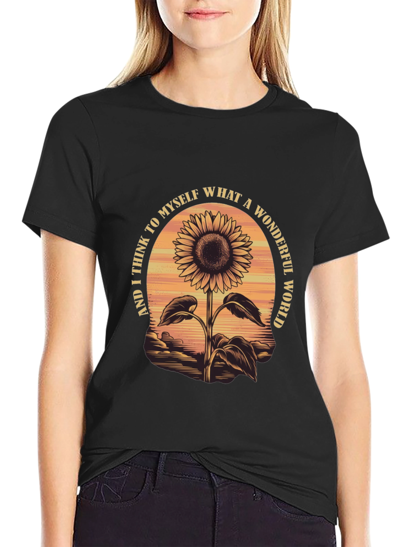 Sunflower Wonderful World Graphic Tee