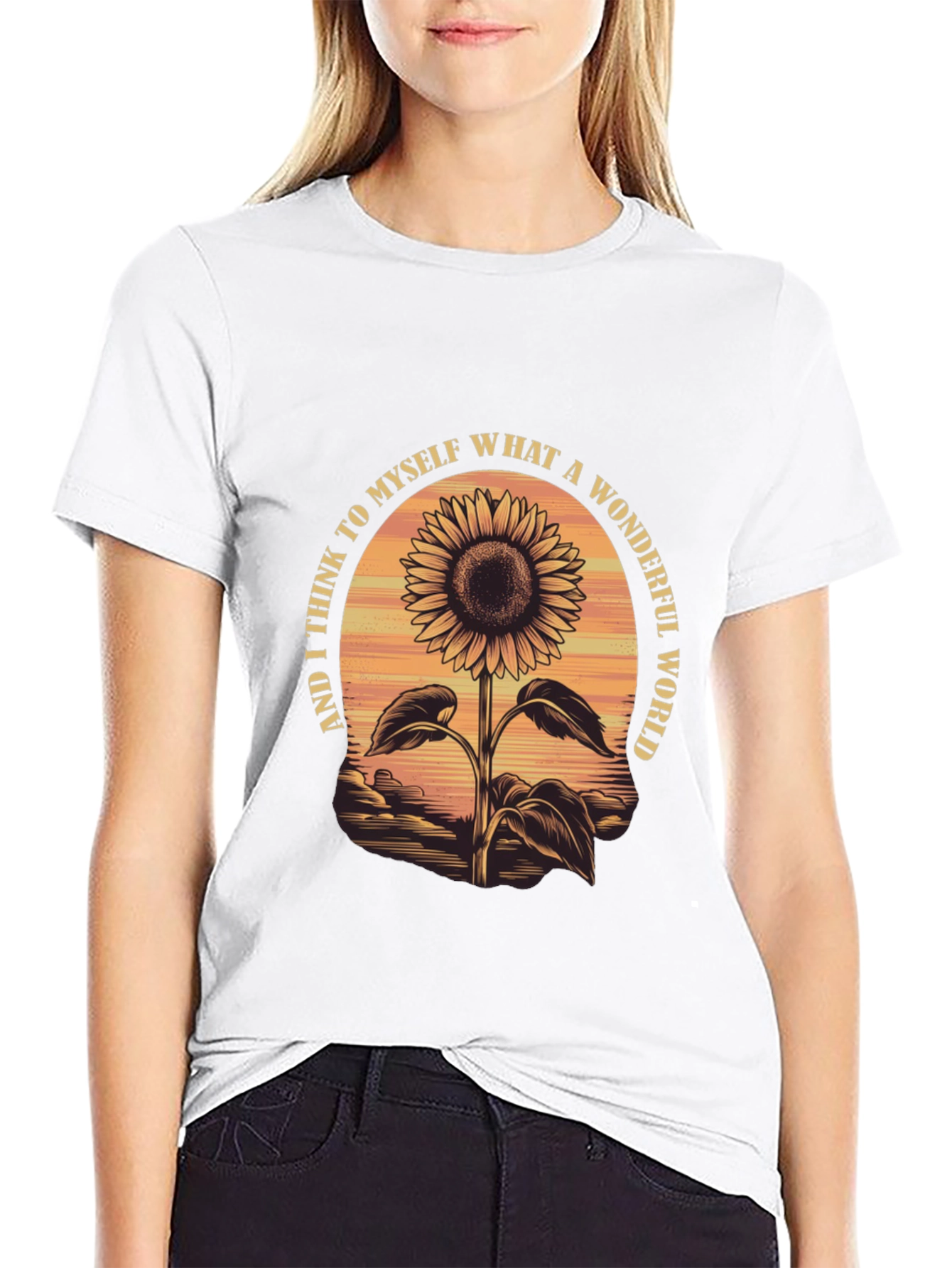 Sunflower Wonderful World Graphic Tee