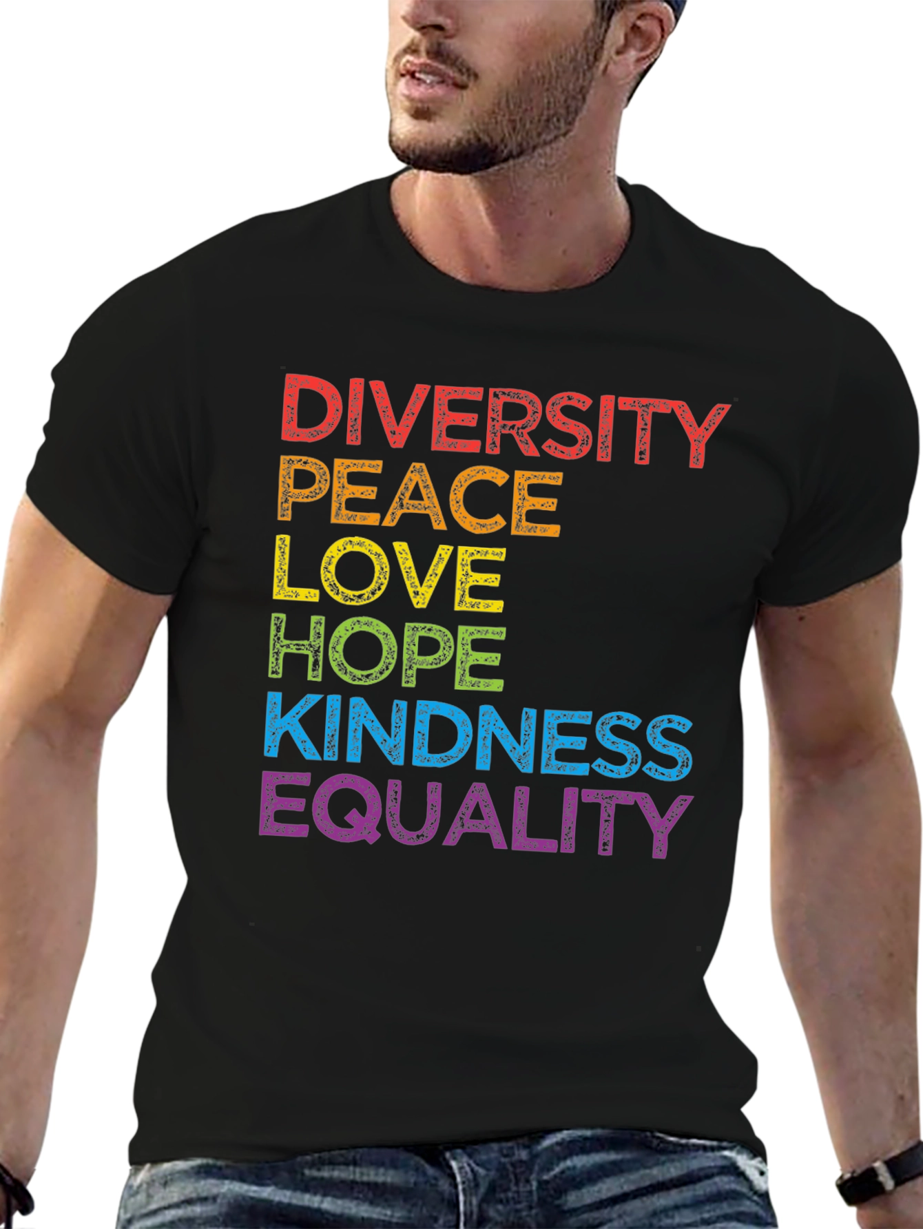 Diversity Peace Love Equality T-Shirt - Pride Month