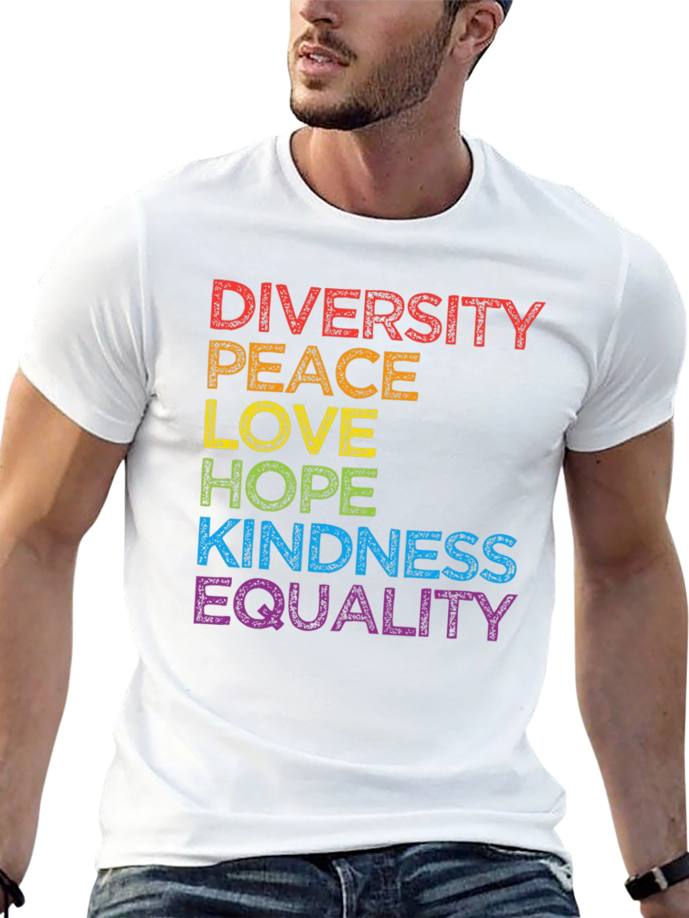 Diversity Peace Love Equality T-Shirt - Pride Month
