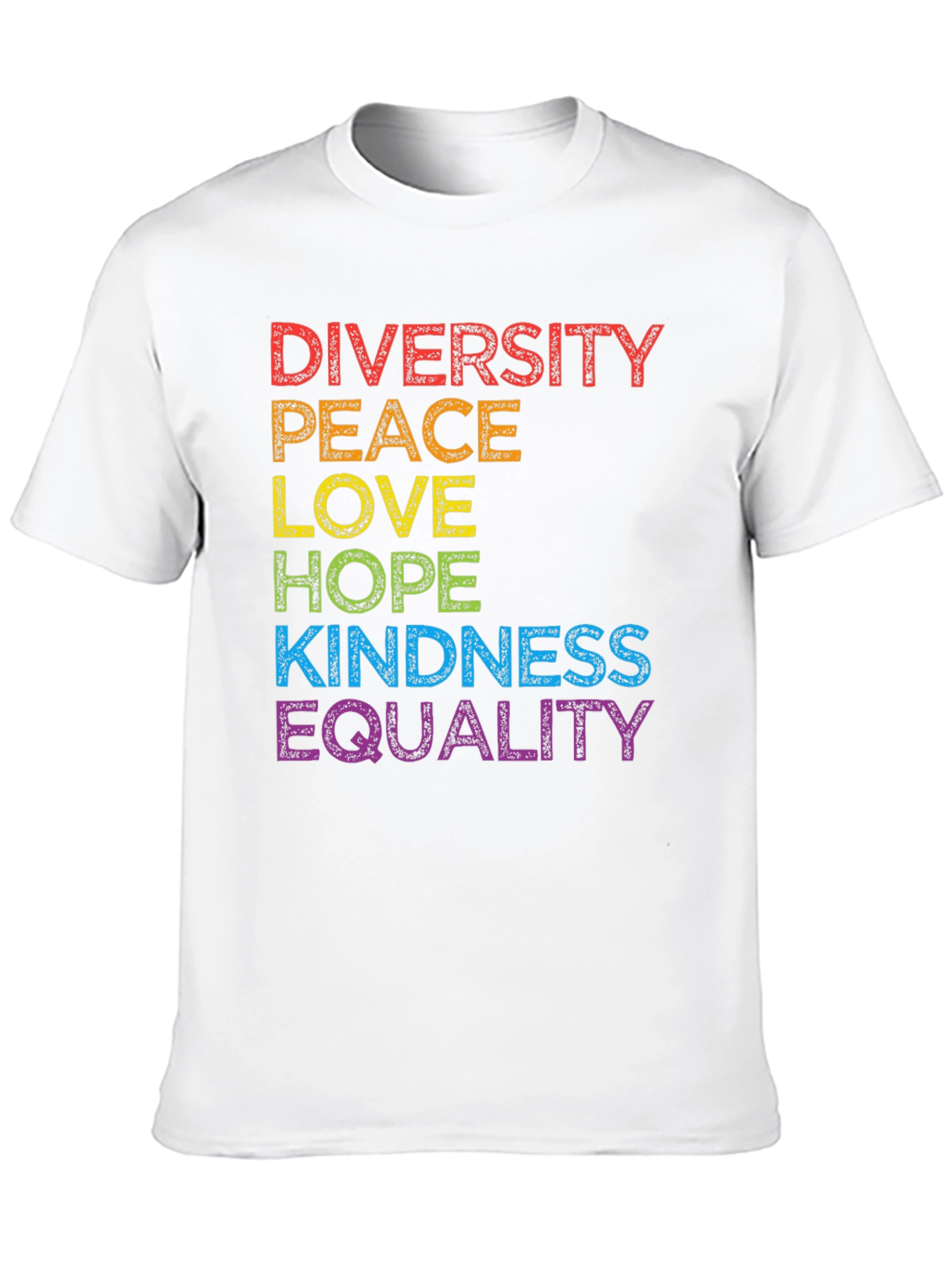 Diversity Peace Love Equality T-Shirt - Pride Month