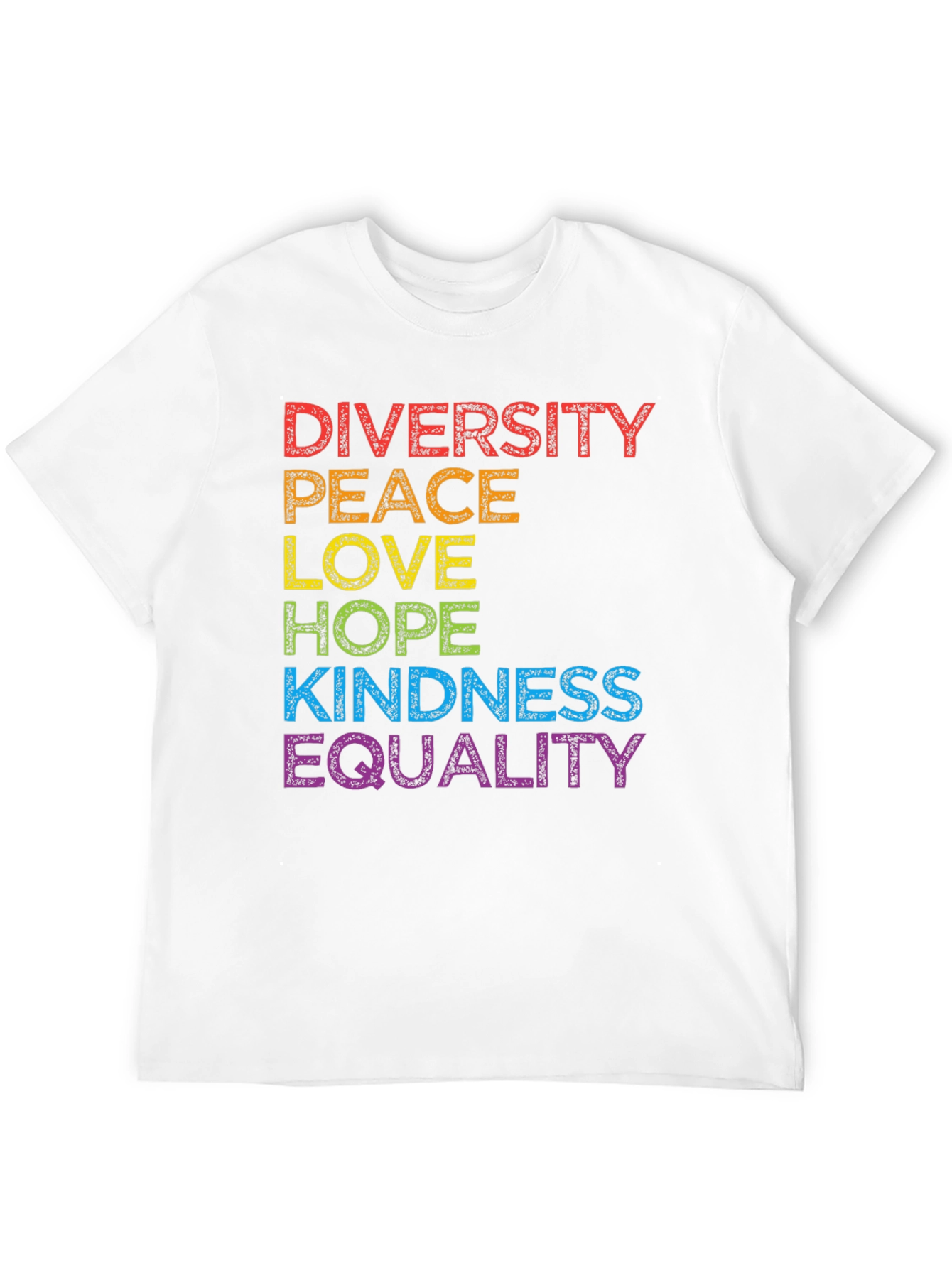 Diversity Peace Love Equality T-Shirt - Pride Month