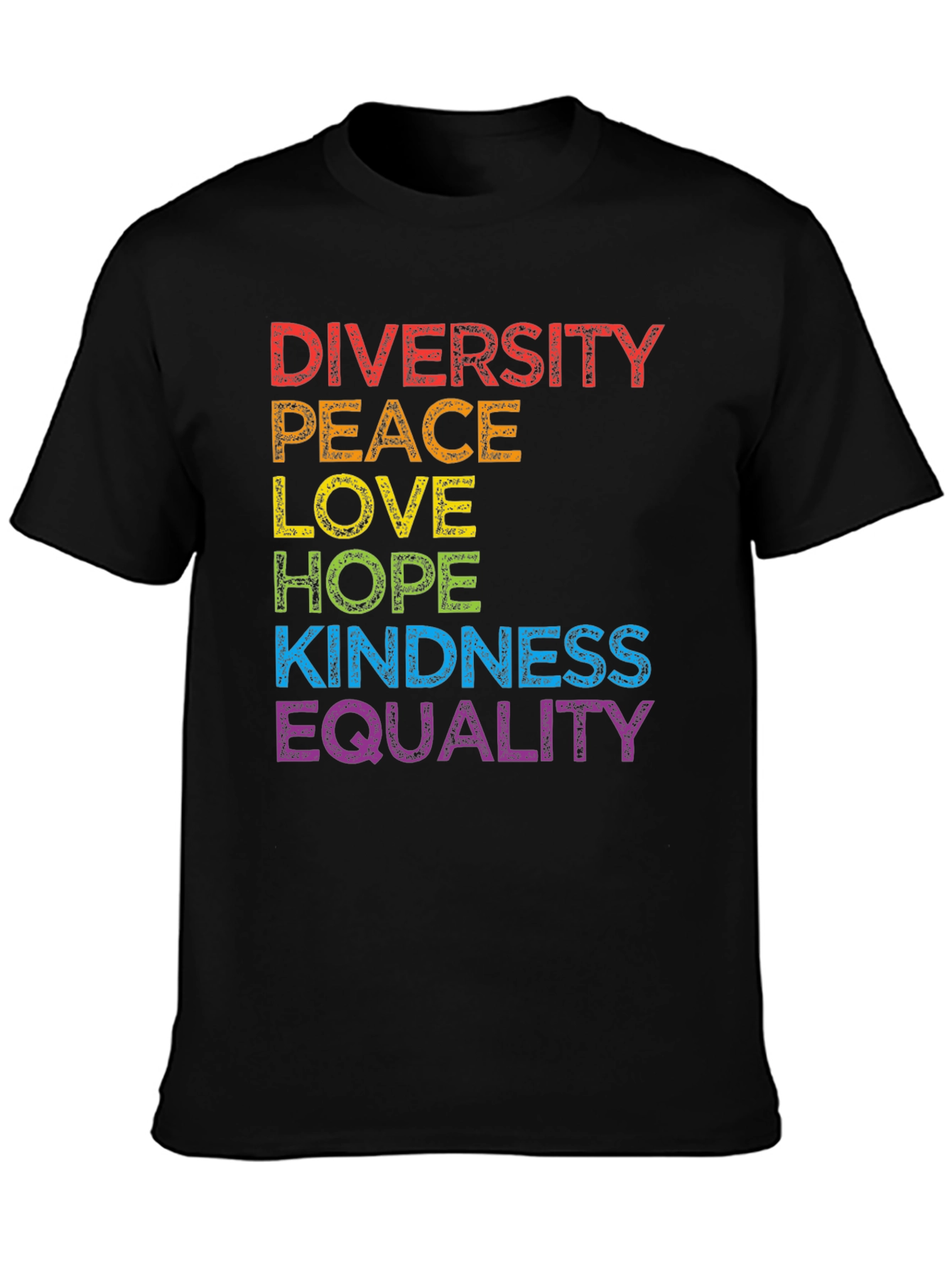 Diversity Peace Love Equality T-Shirt - Pride Month