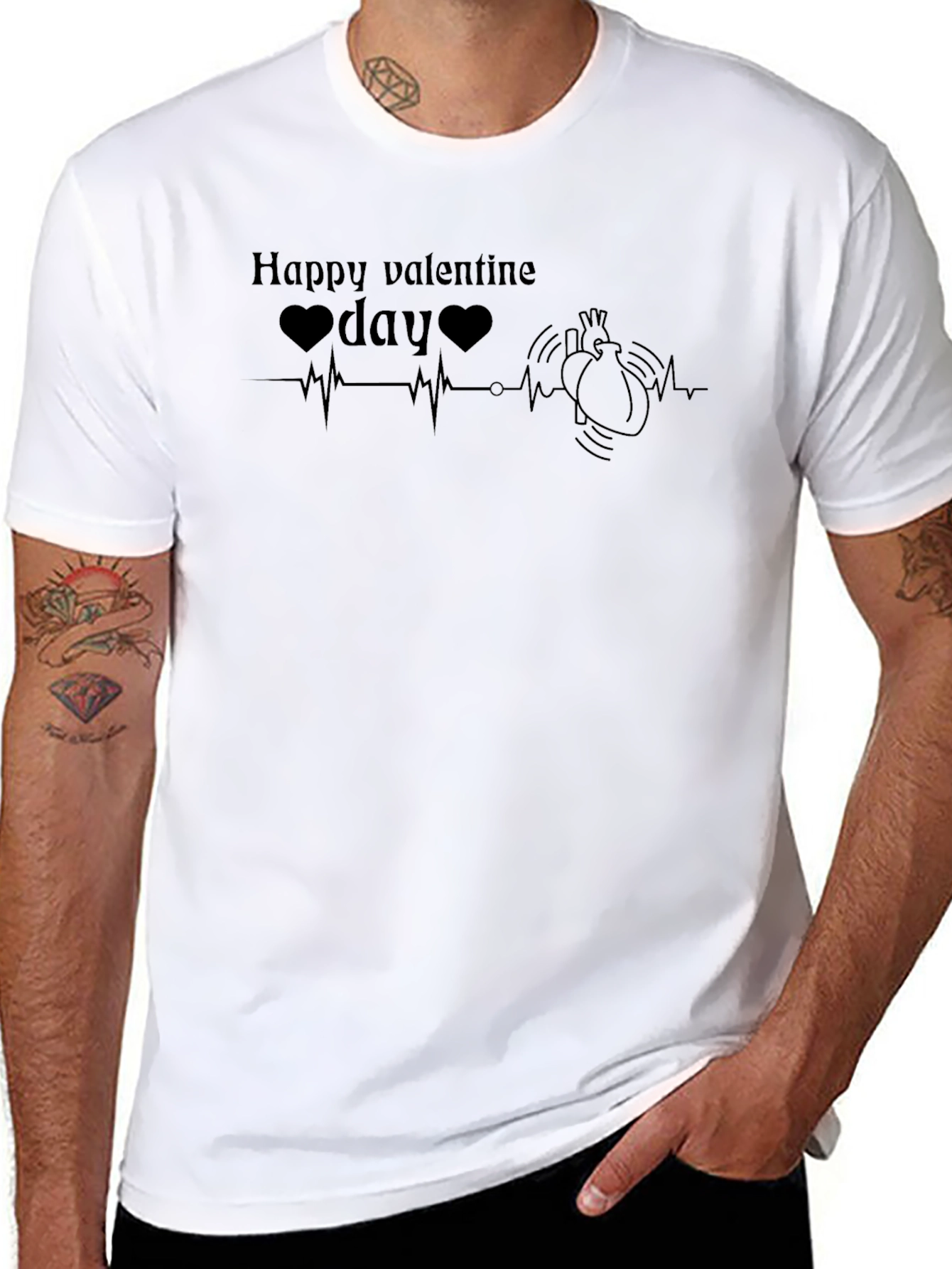 Happy Valentines Day Heartbeat T-Shirt