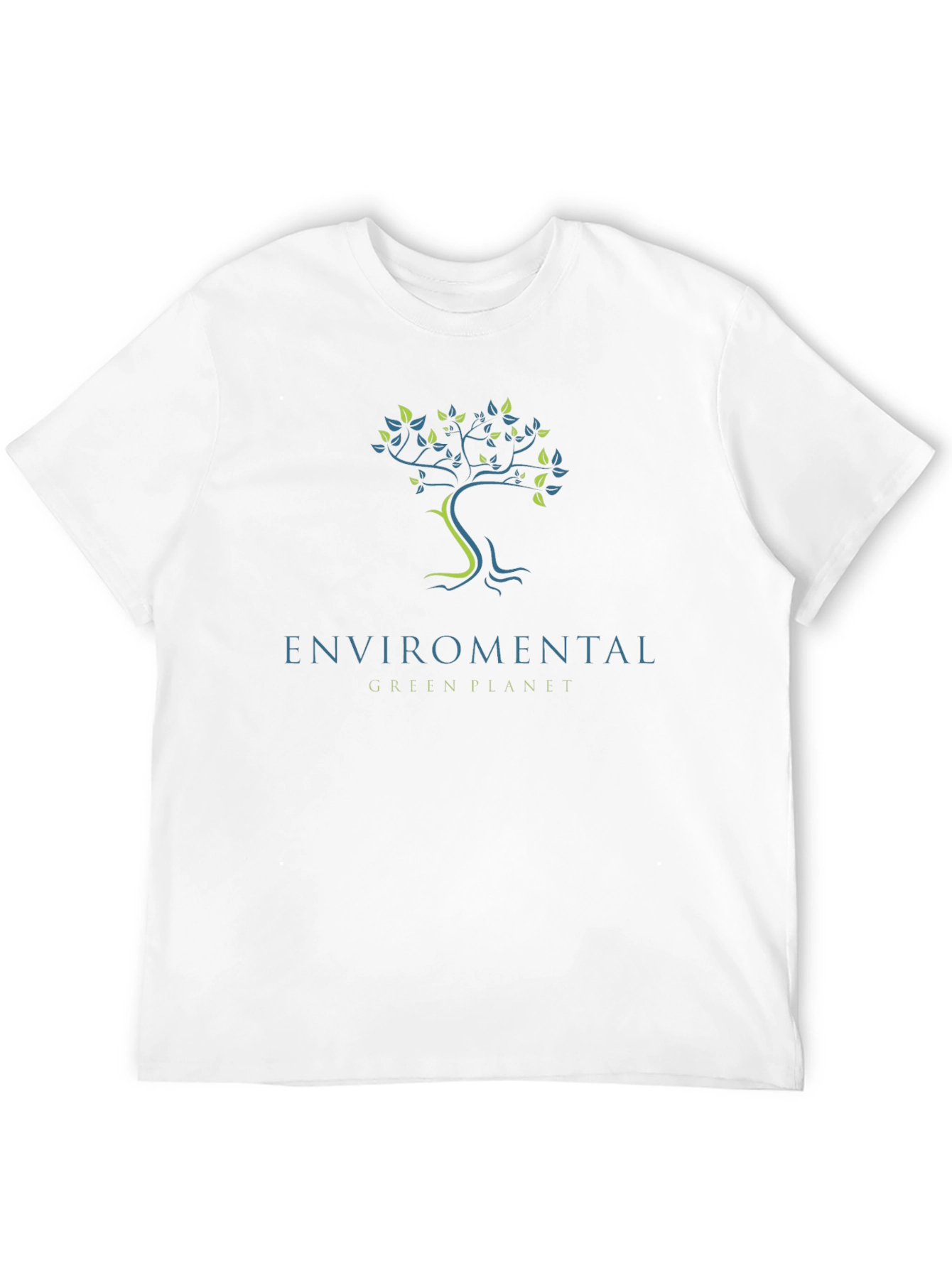 Eco-Friendly Green Planet Graphic T-Shirt