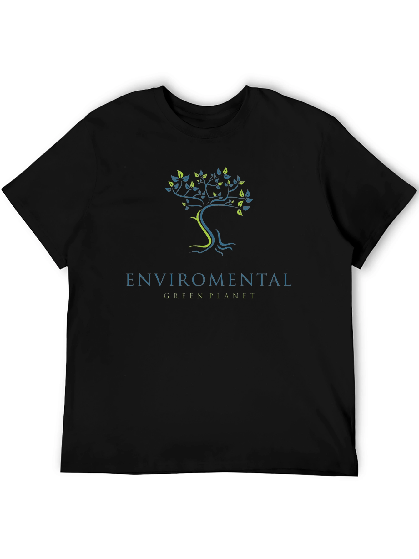 Eco-Friendly Green Planet Graphic T-Shirt