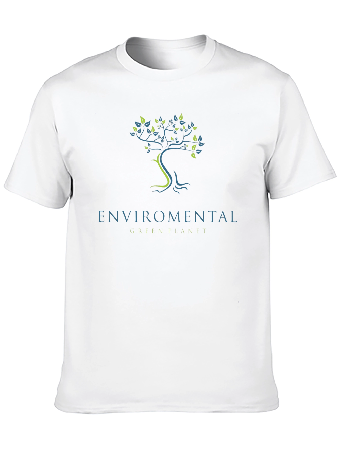 Eco-Friendly Green Planet Graphic T-Shirt
