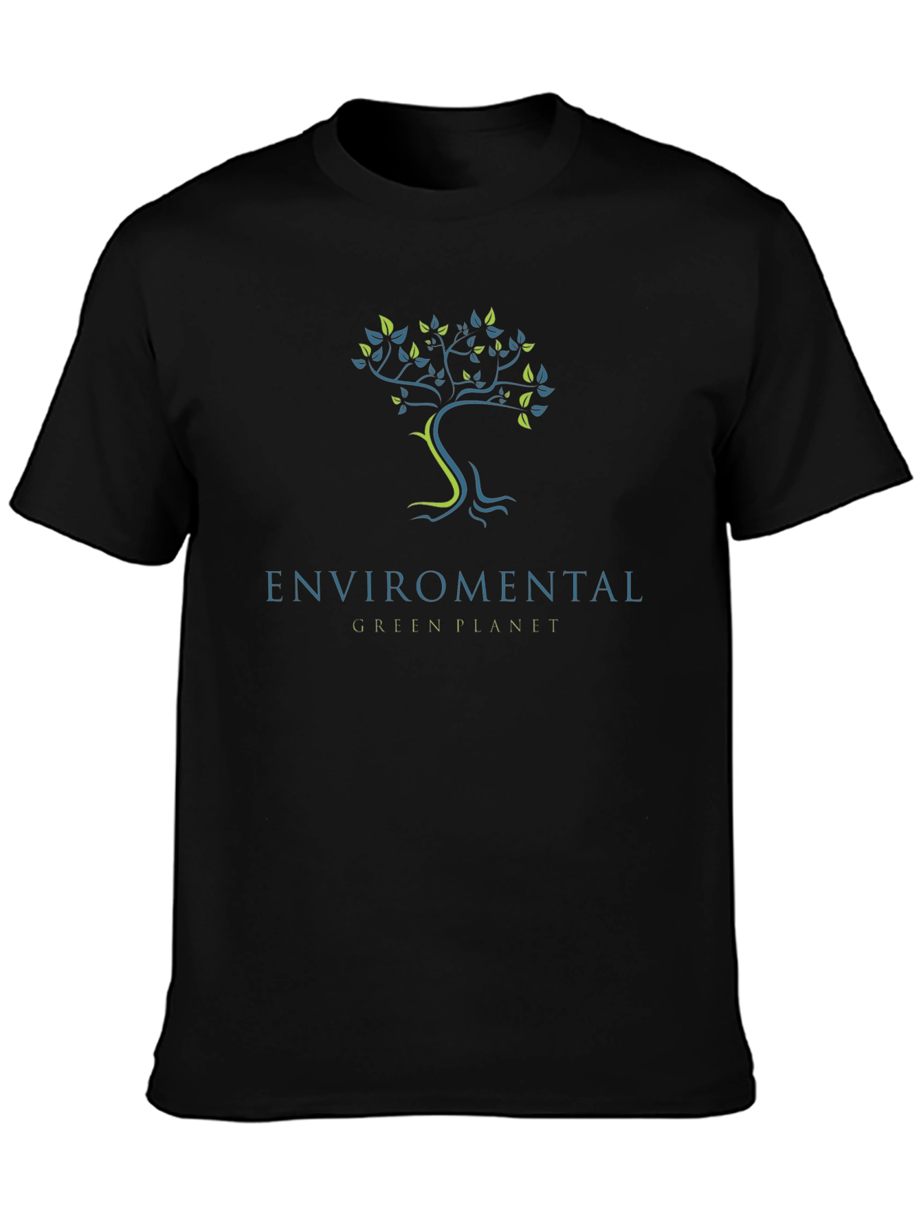 Eco-Friendly Green Planet Graphic T-Shirt