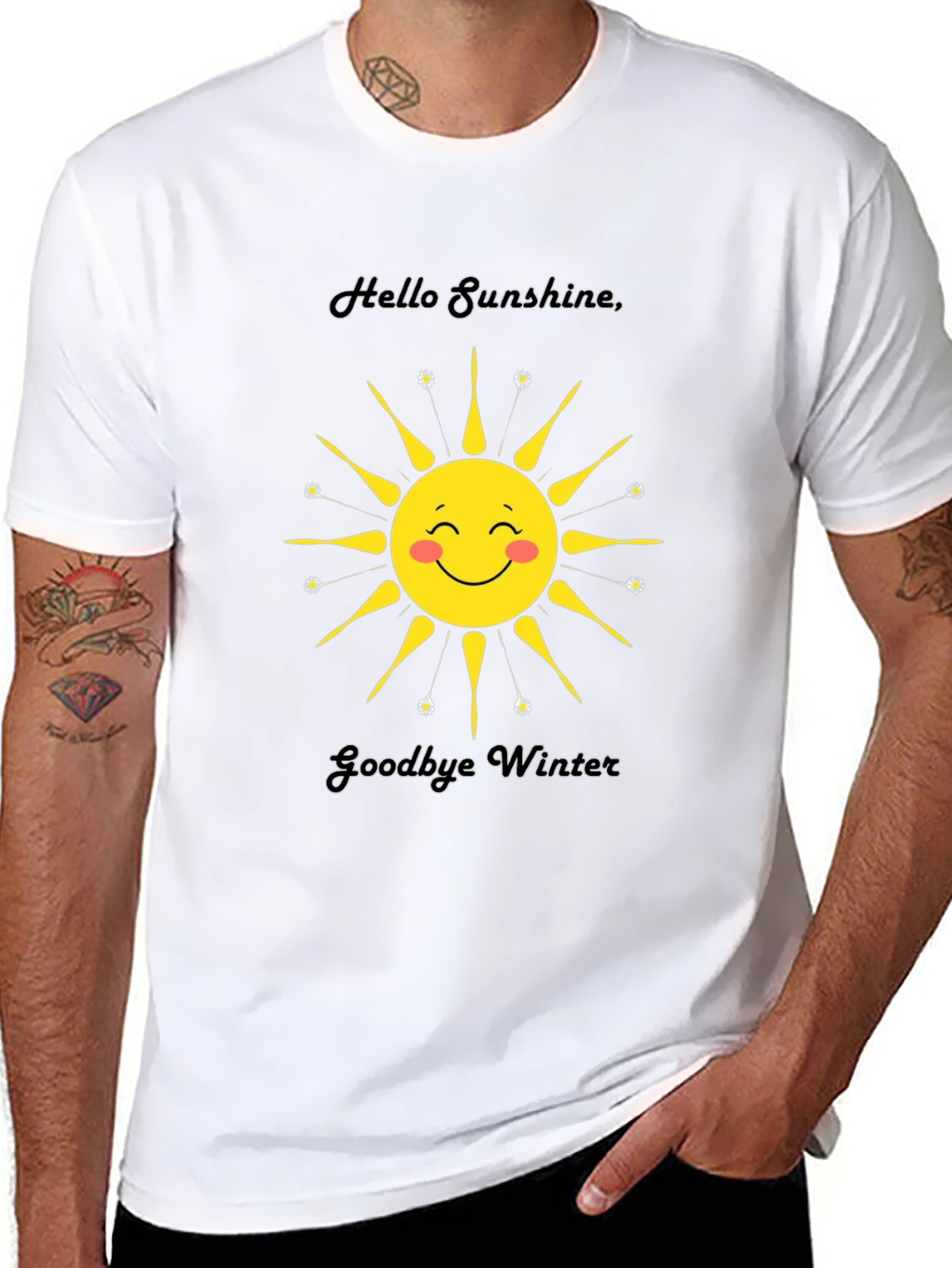 Sunshine Graphic Tee - Hello Sunshine Goodbye Winter