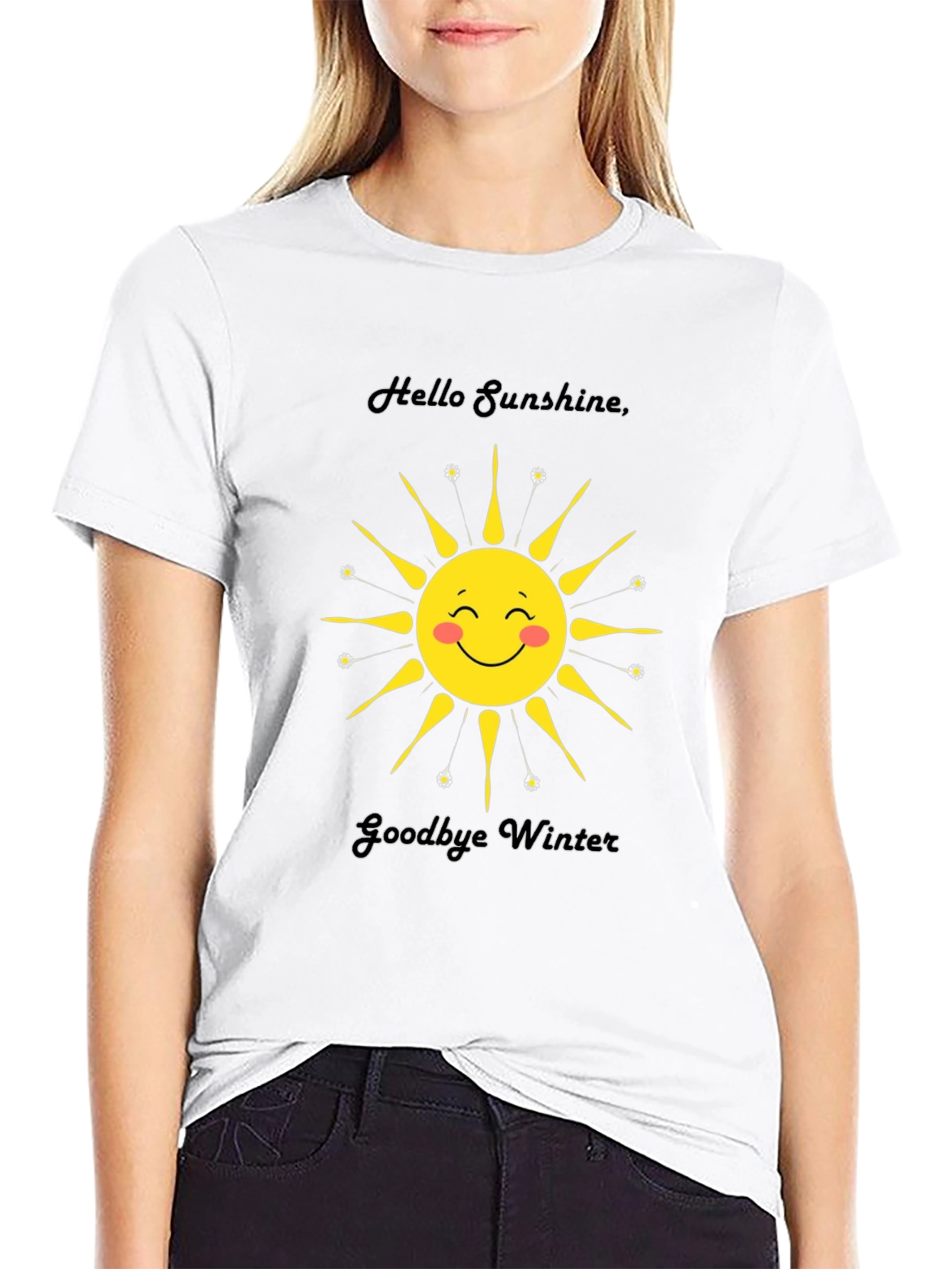 Sunshine Graphic Tee - Hello Sunshine Goodbye Winter