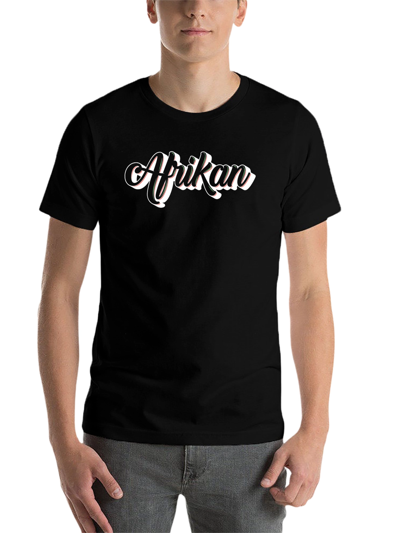 Afrikan Graphic Tee - Black