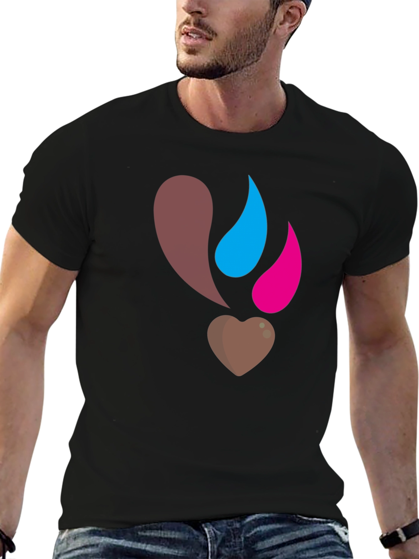 Heart Drop T-Shirt - Unique Graphic Tee