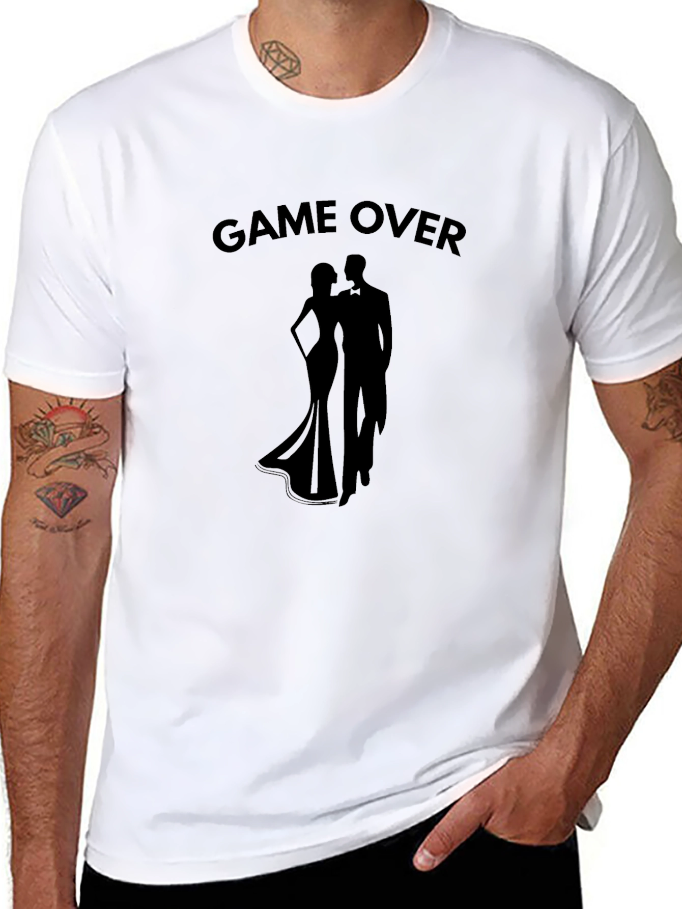 Game Over Wedding Graphic Tee
