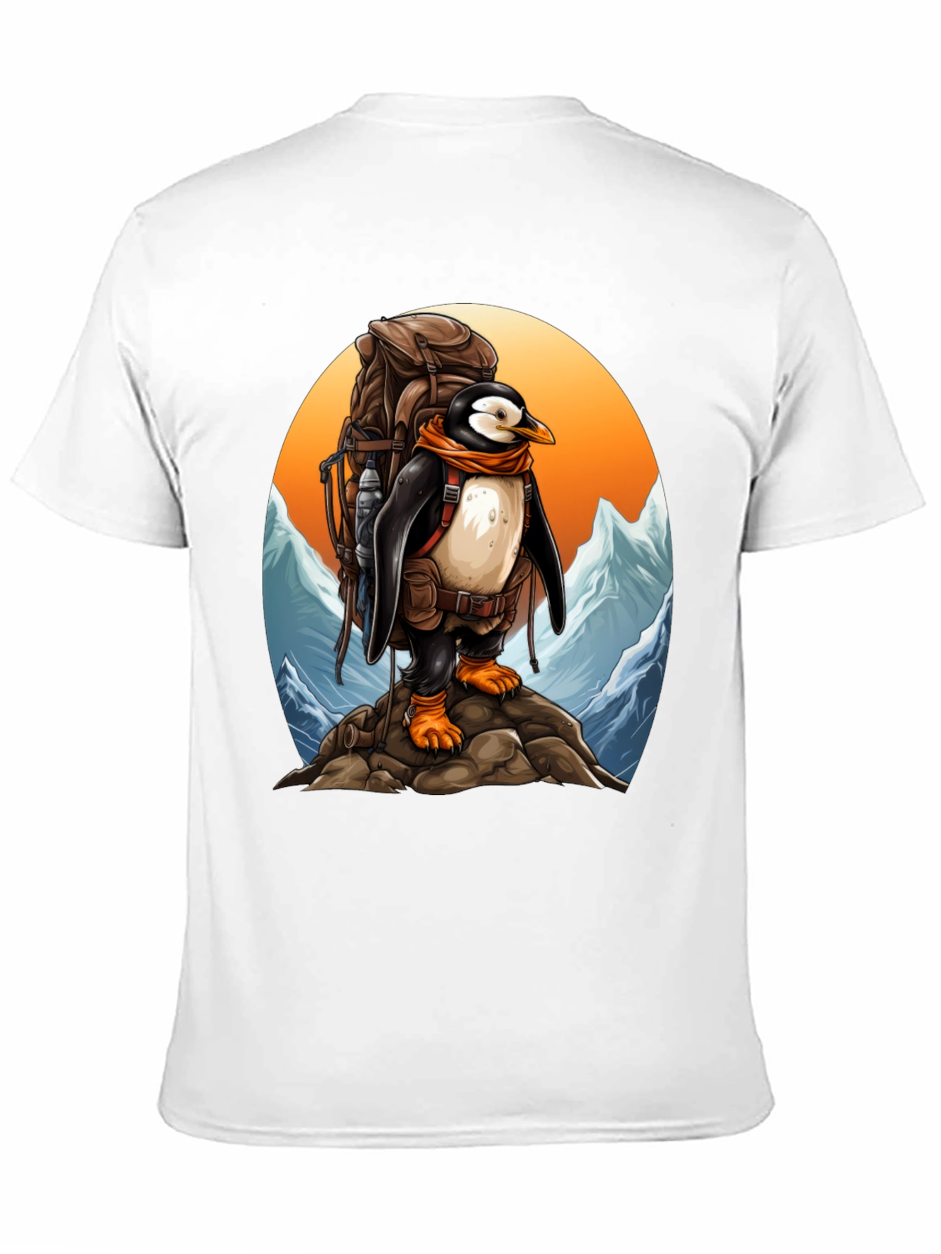 Penguin Hiker Graphic Tee - Adventure Ready