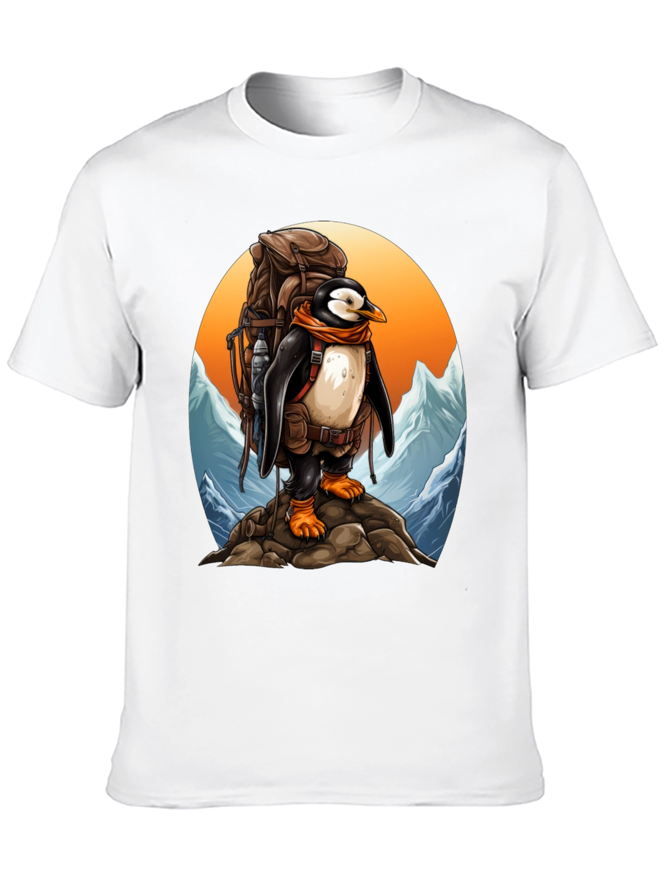 Penguin Hiker Graphic Tee - Adventure Ready
