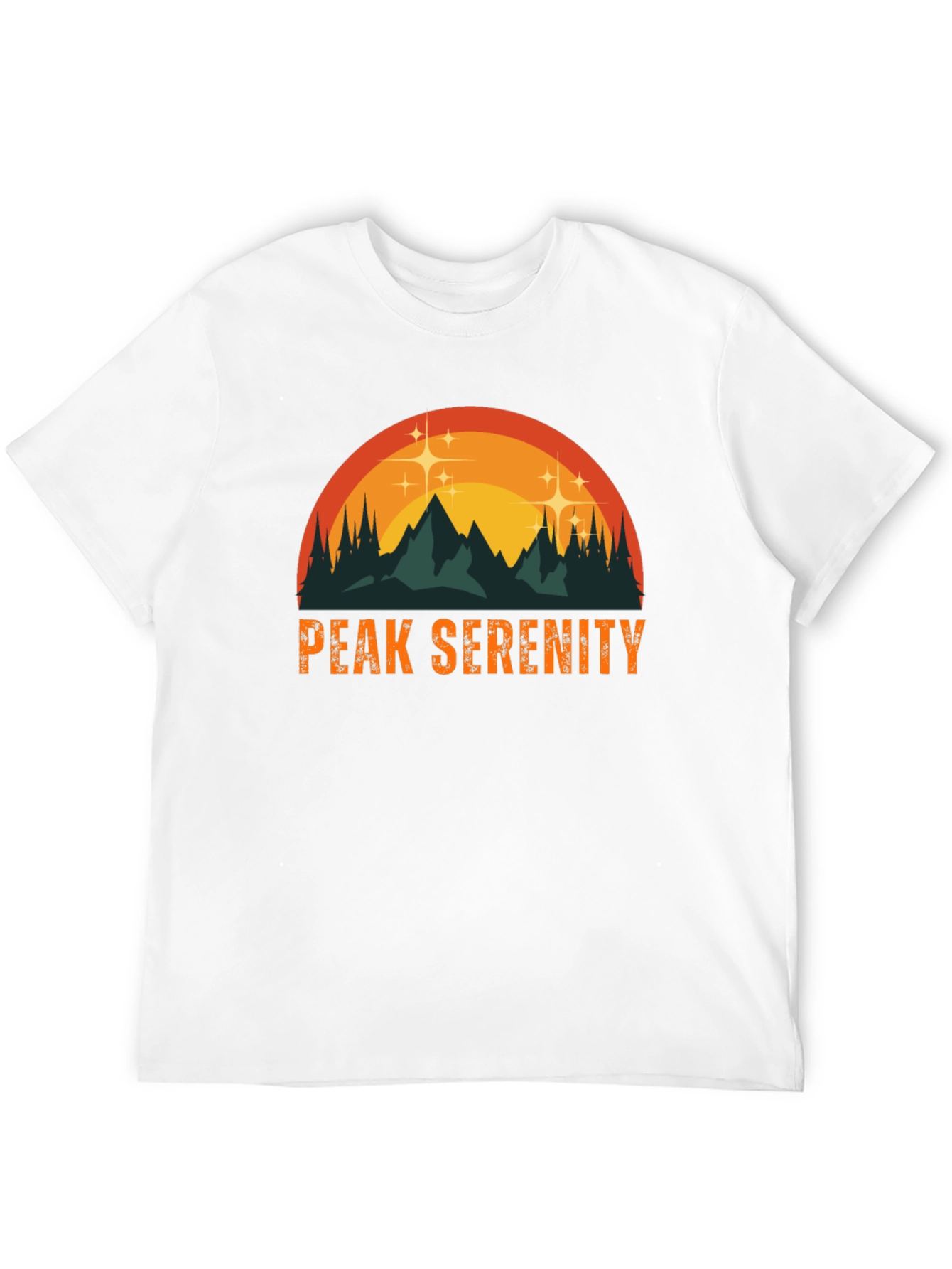 Peak Serenity Graphic Tee - Black Mountain T-Shirt