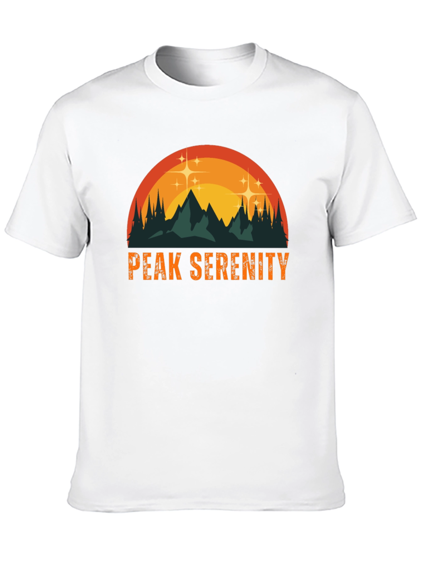 Peak Serenity Graphic Tee - Black Mountain T-Shirt