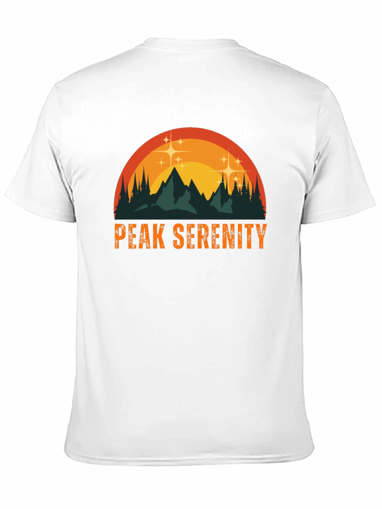 Peak Serenity Graphic Tee - Black Mountain T-Shirt