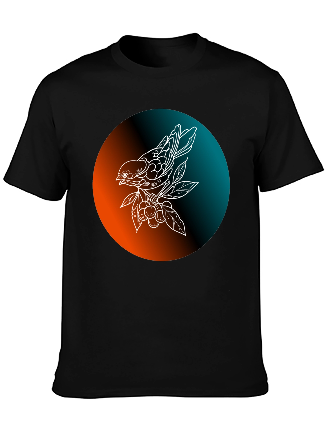 Bird on Branch Graphic Tee - Stylish & Unique