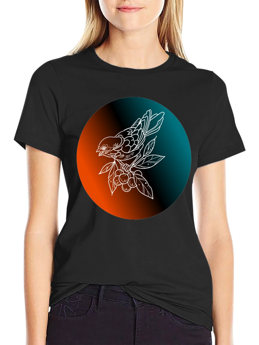 Bird on Branch Graphic Tee - Stylish & Unique