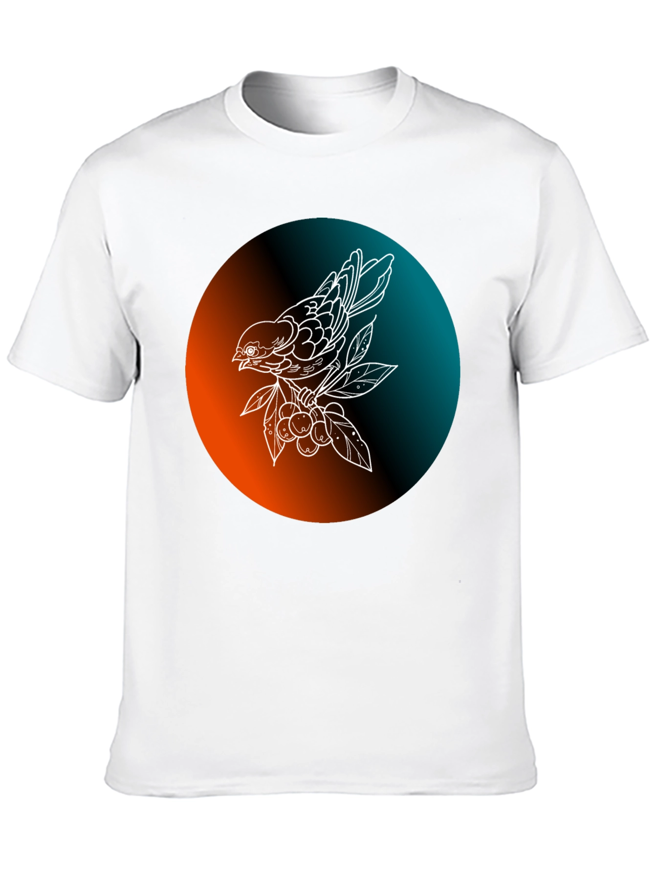 Bird on Branch Graphic Tee - Stylish & Unique