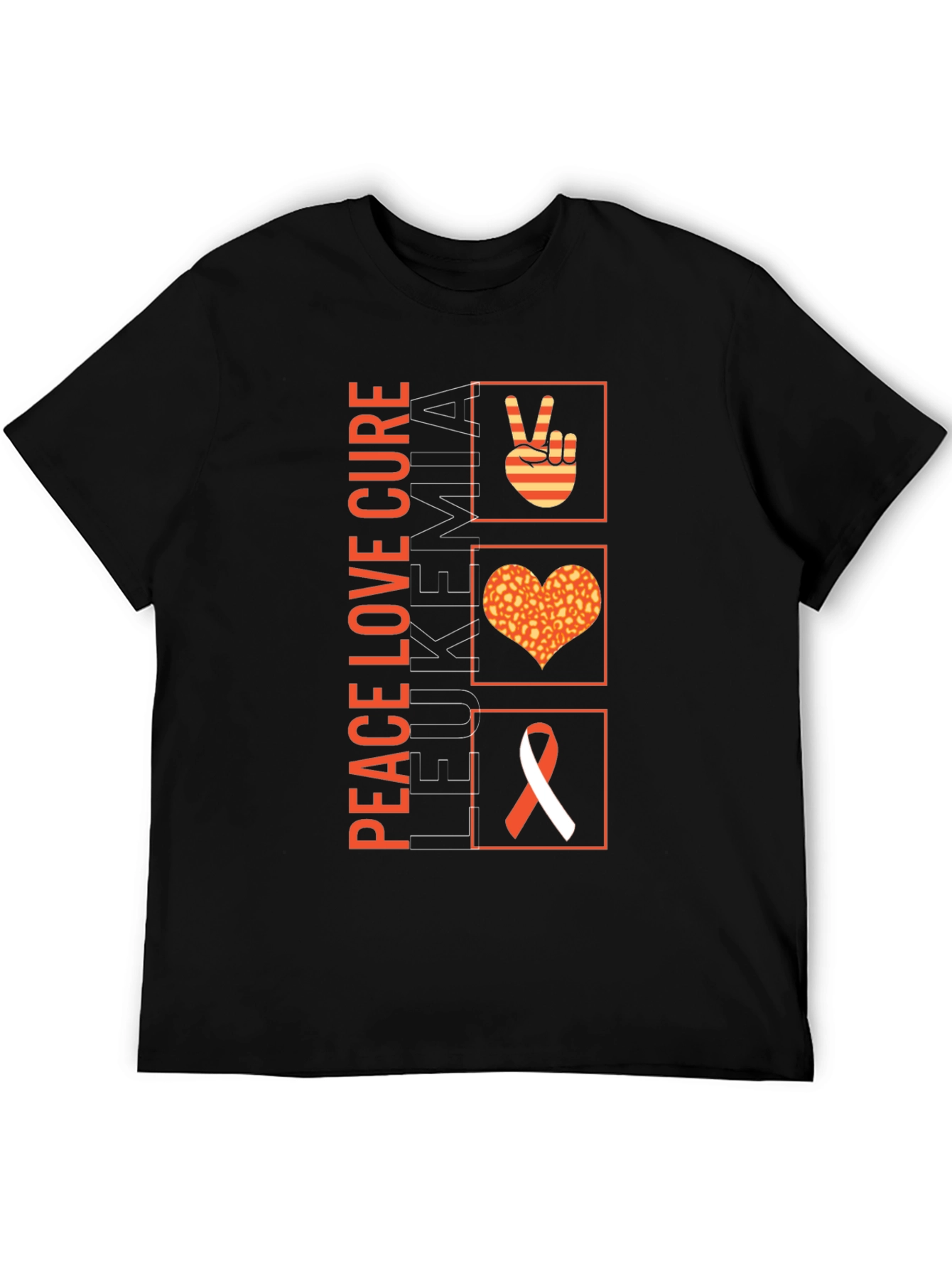 Peace Love Cure Leukemia Awareness T-Shirt