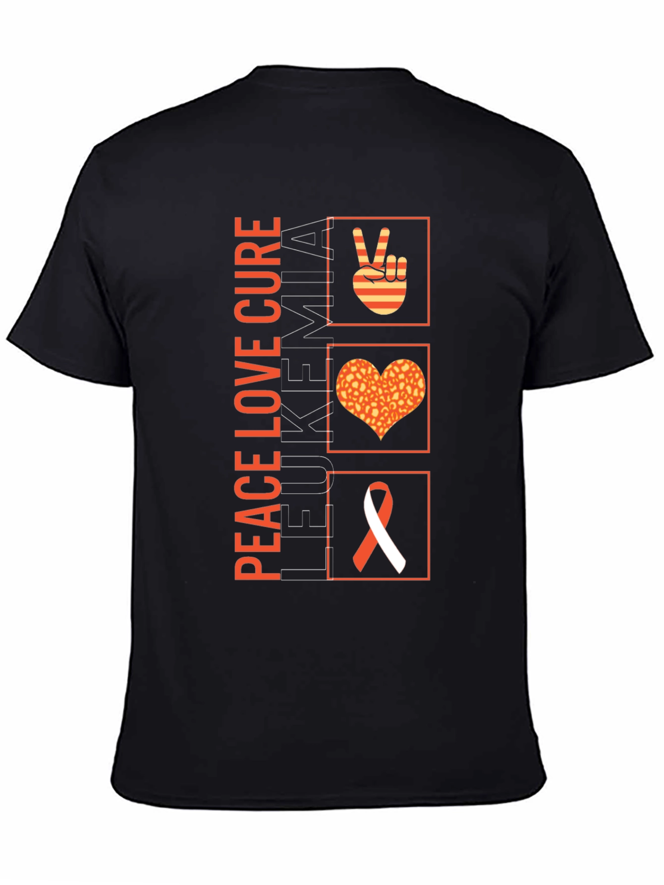 Peace Love Cure Leukemia Awareness T-Shirt