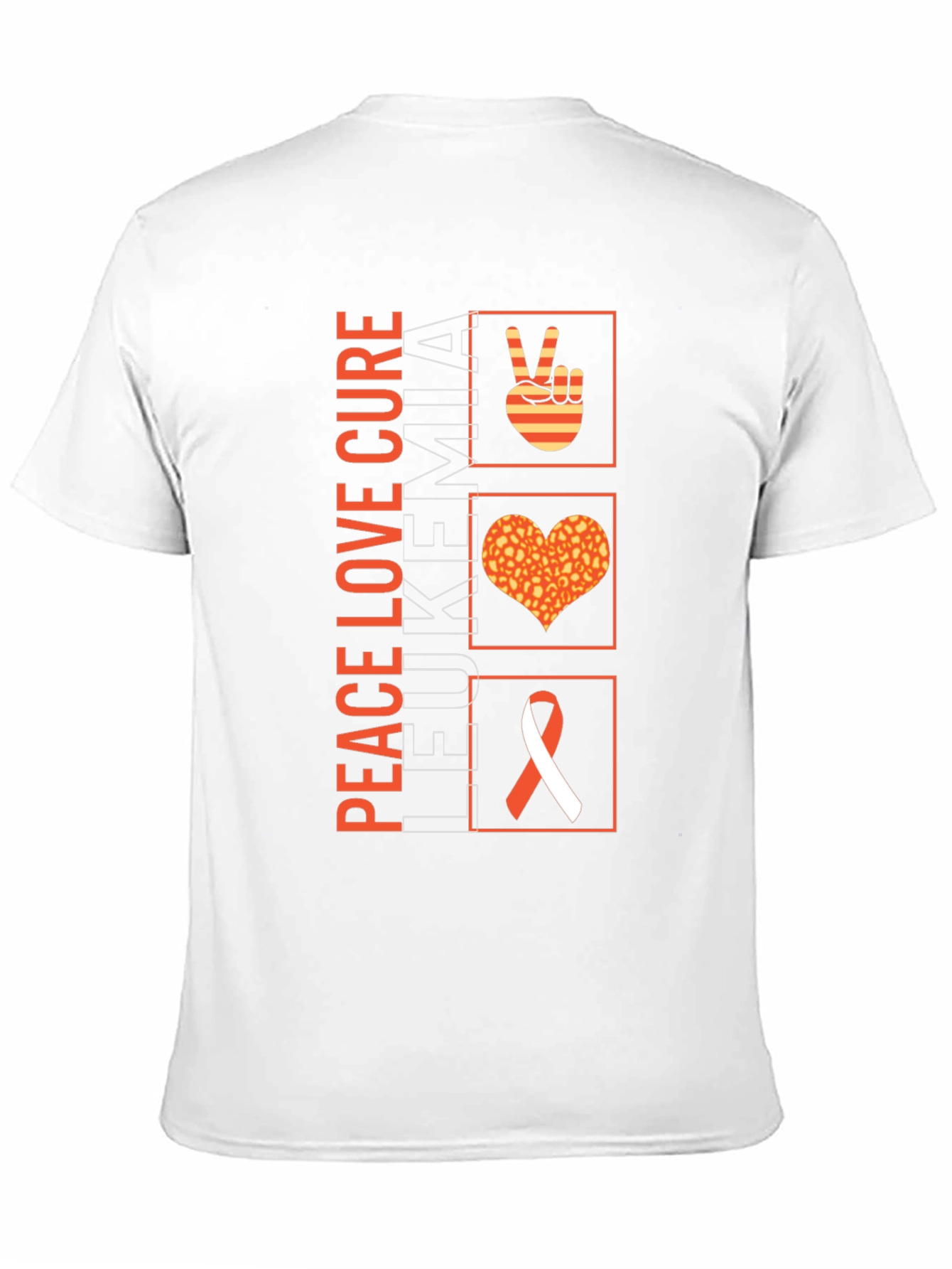 Peace Love Cure Leukemia Awareness T-Shirt