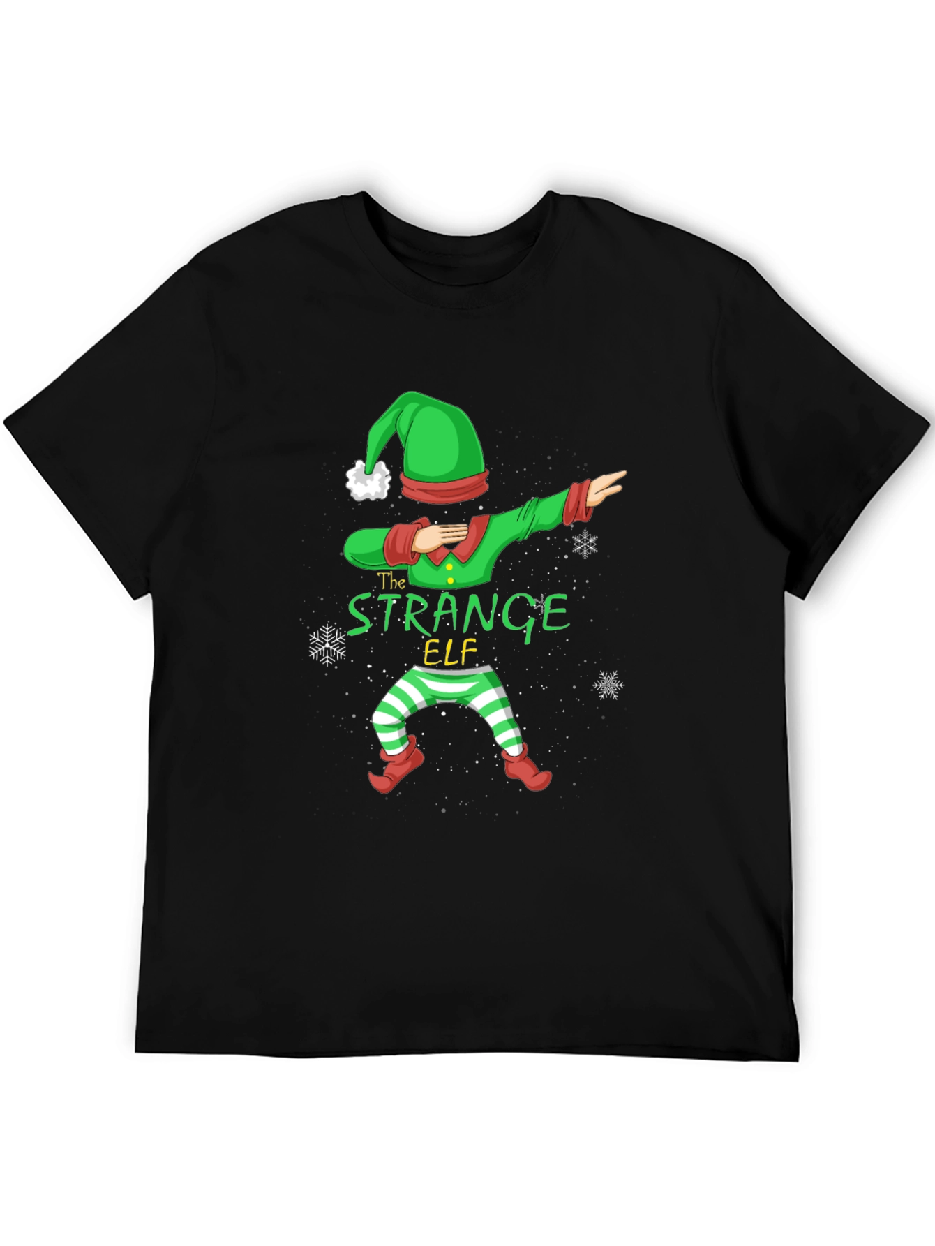 Strange Elf Dabbing Christmas T-Shirt
