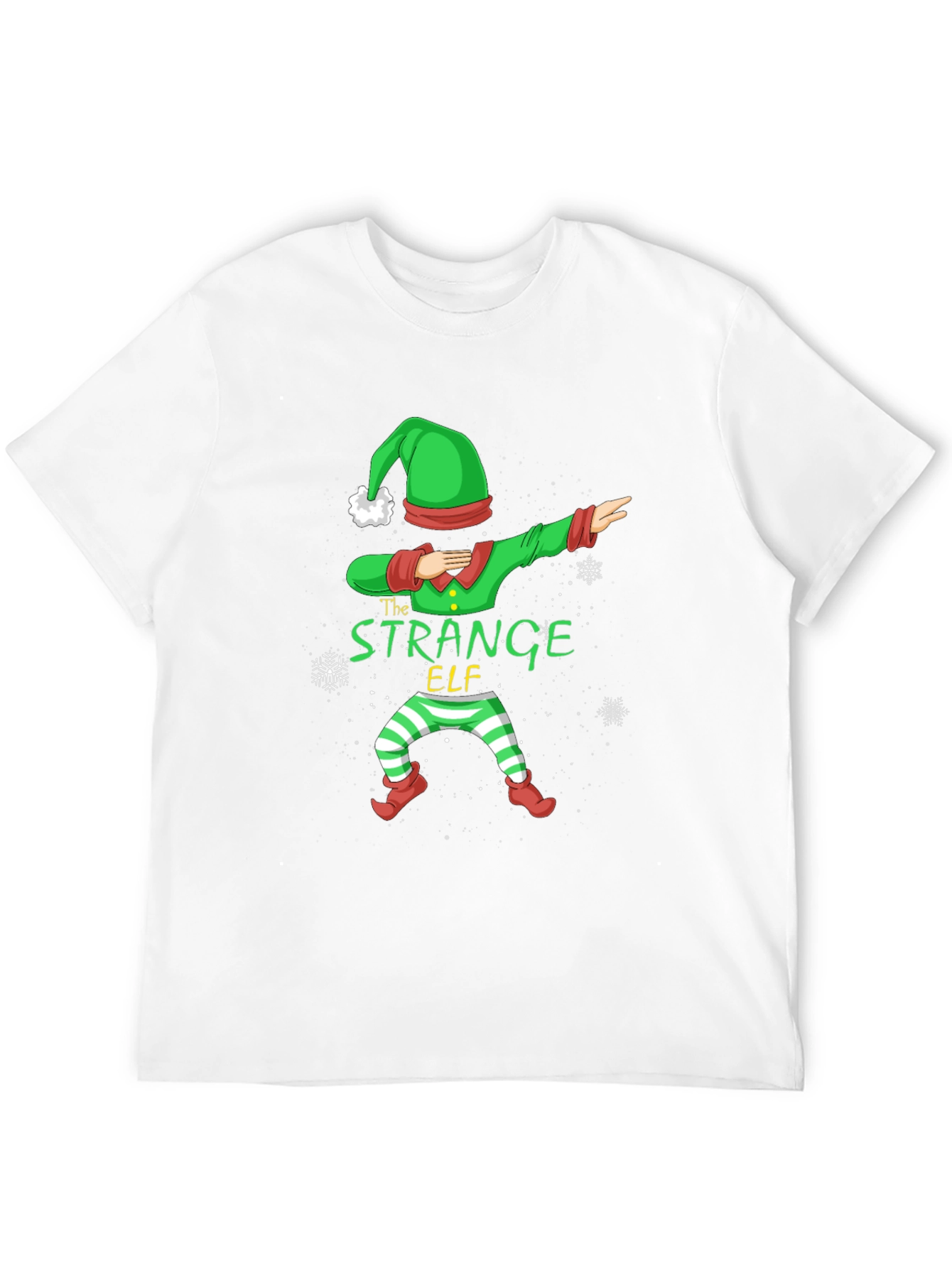 Strange Elf Dabbing Christmas T-Shirt