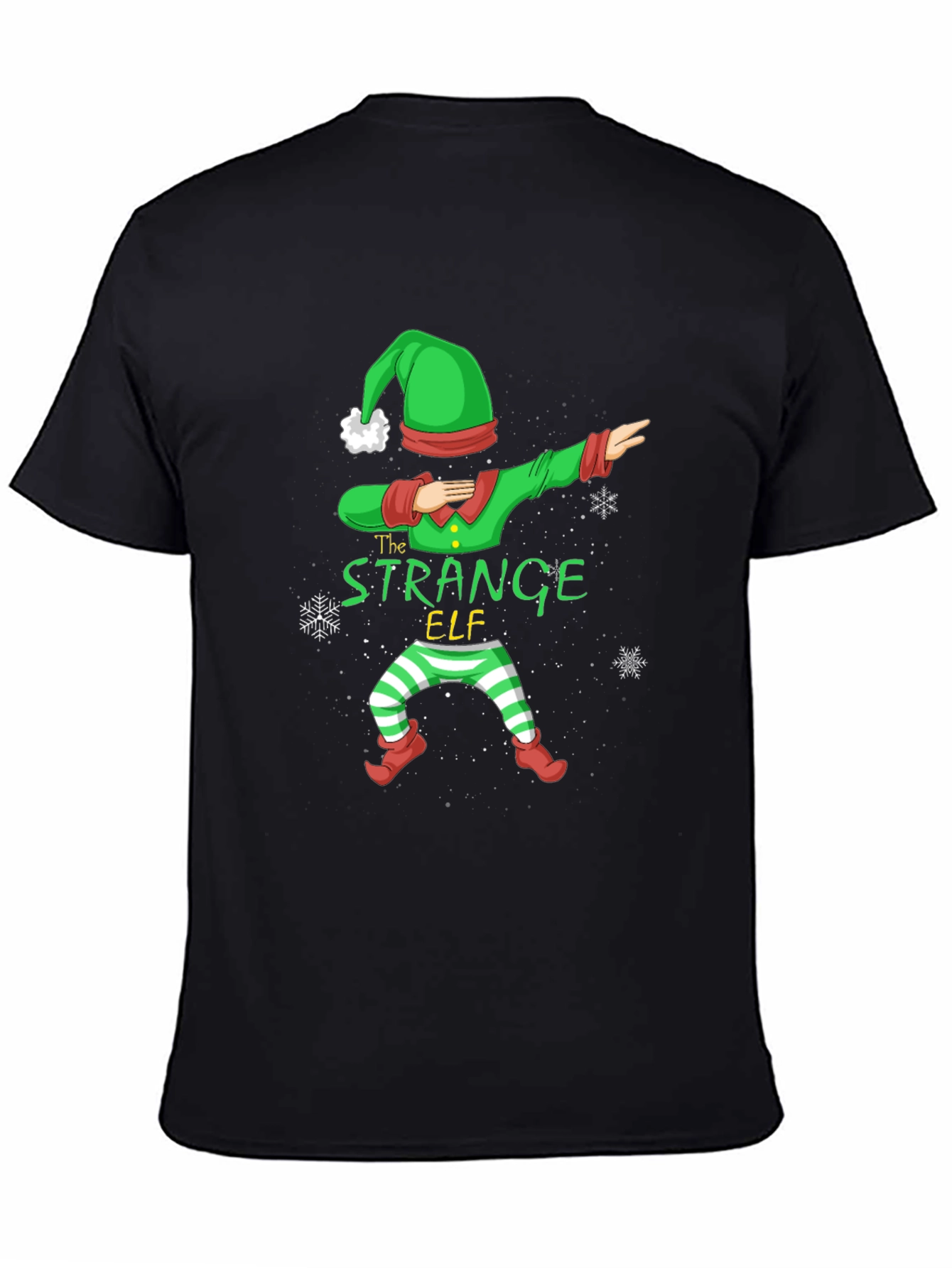 Strange Elf Dabbing Christmas T-Shirt