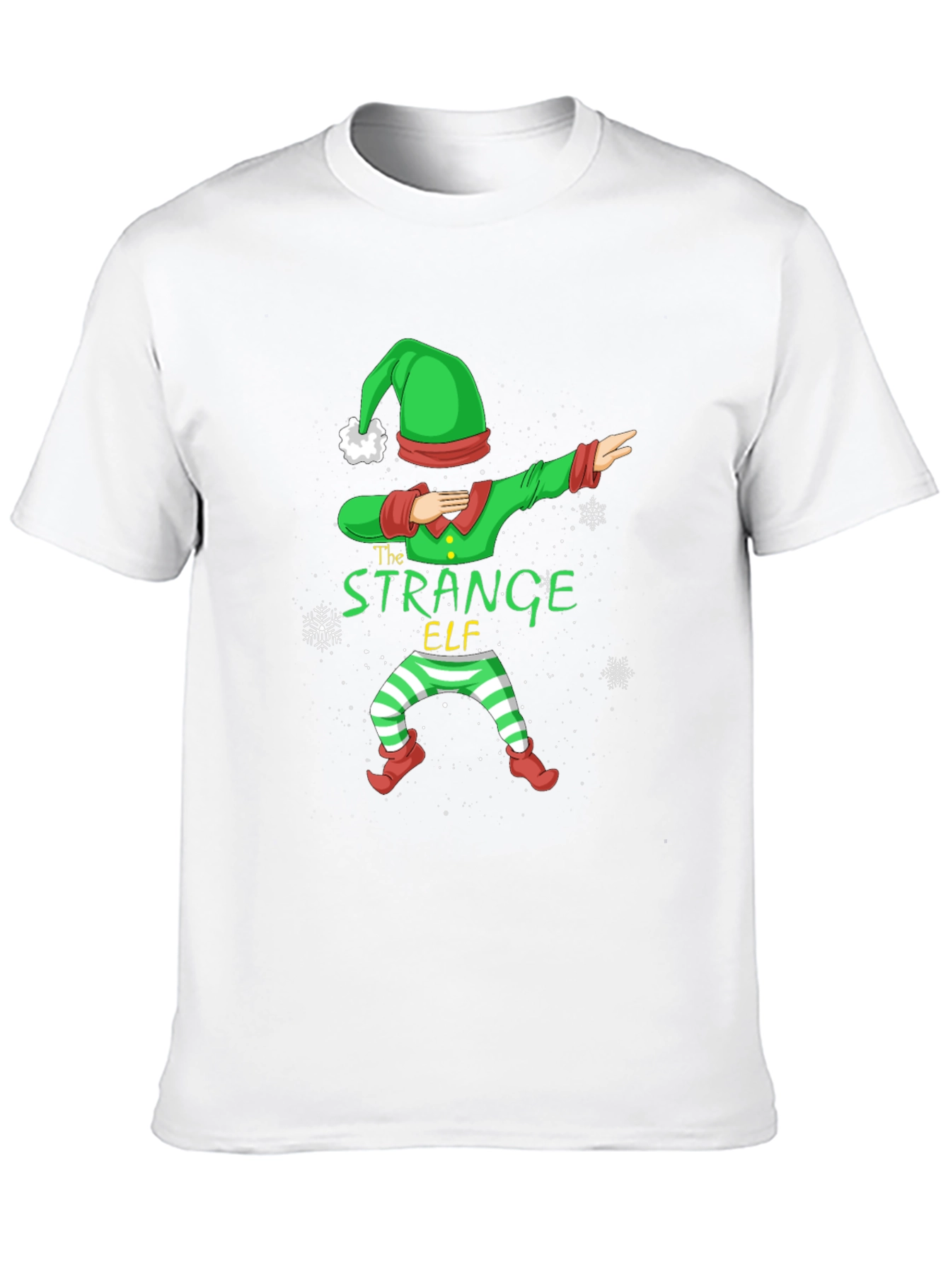 Strange Elf Dabbing Christmas T-Shirt