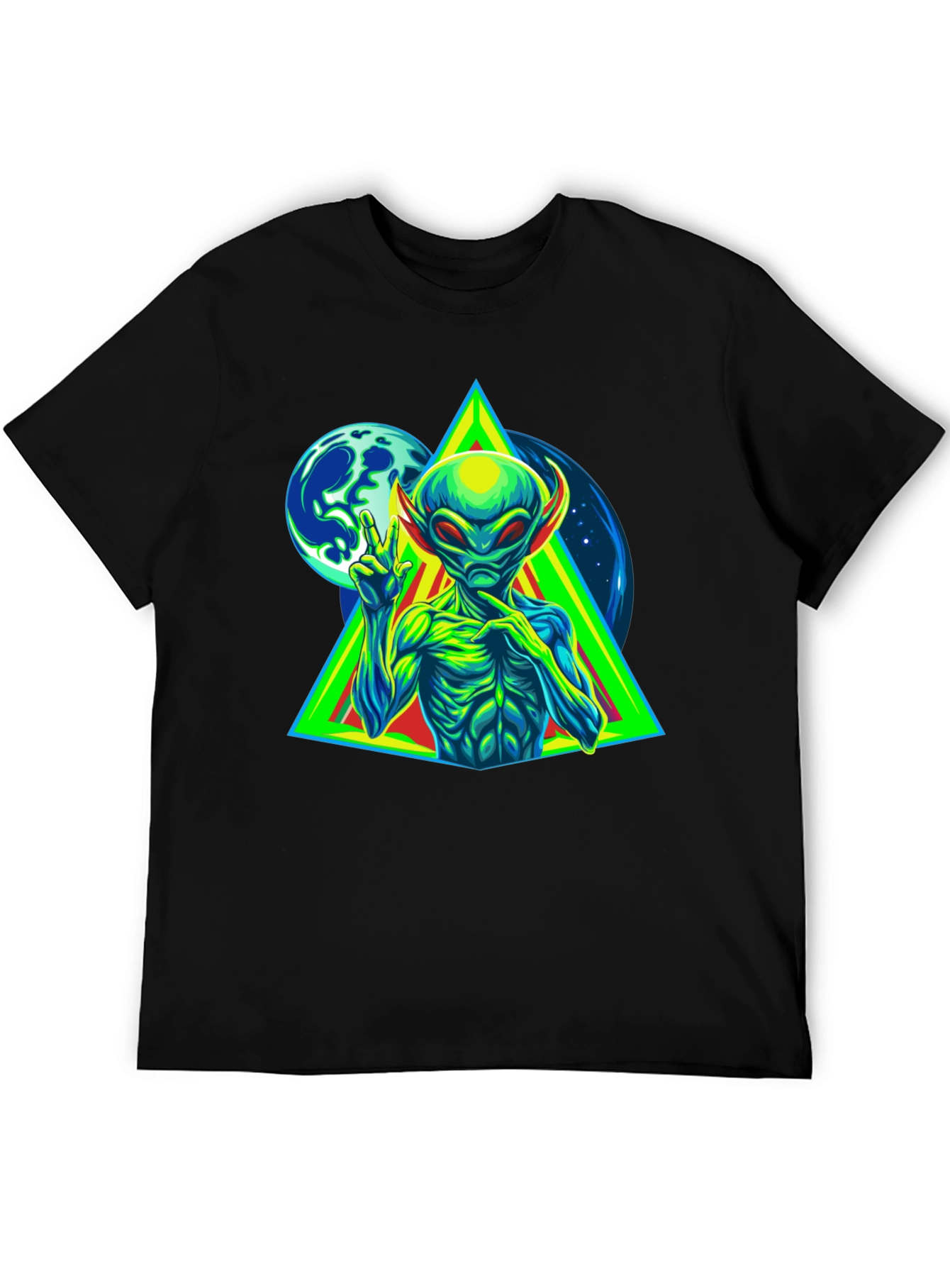 Alien Peace Sign T-Shirt - Graphic Tee