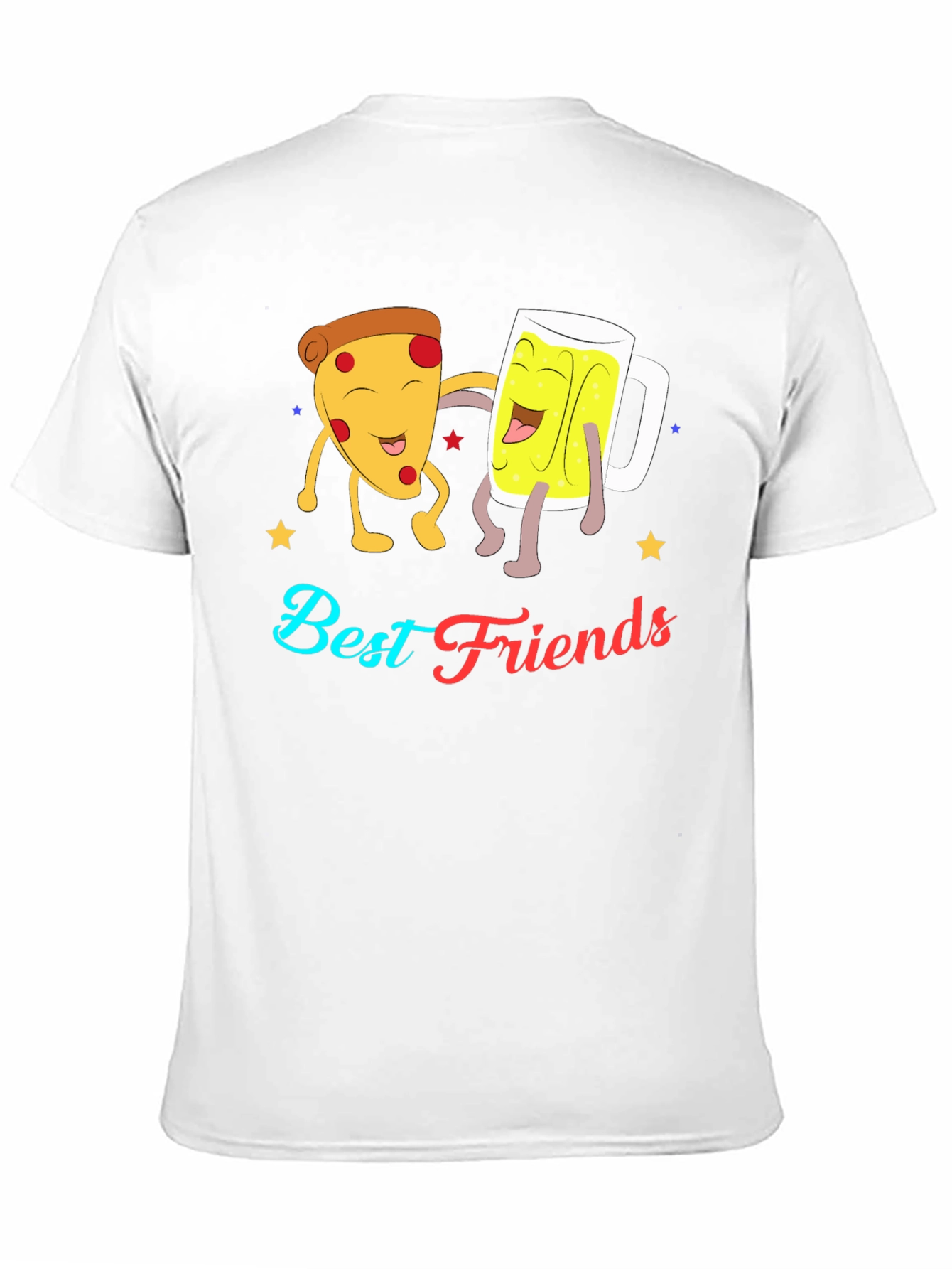 Best Friends Pizza & Beer Graphic T-Shirt